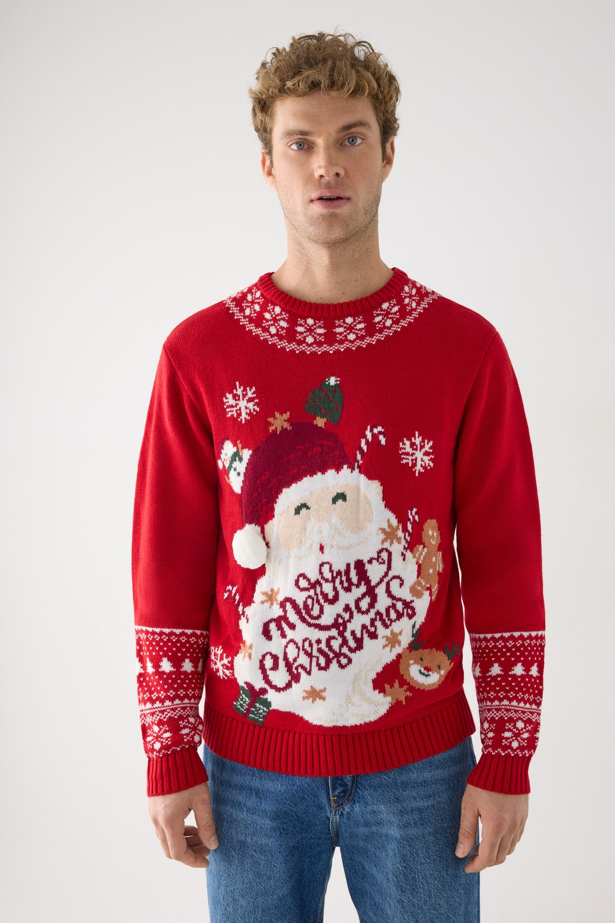 Jersey hombre navidad dibujo Papá Noel
