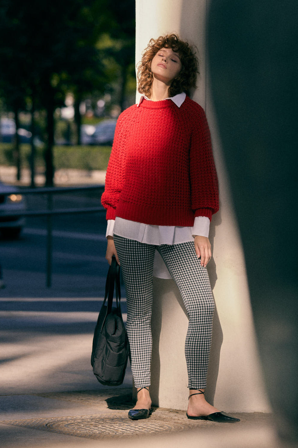 Tartán Leggins De Cuadros Rojos Plaid Pants Outfit Pantalon Rojo A