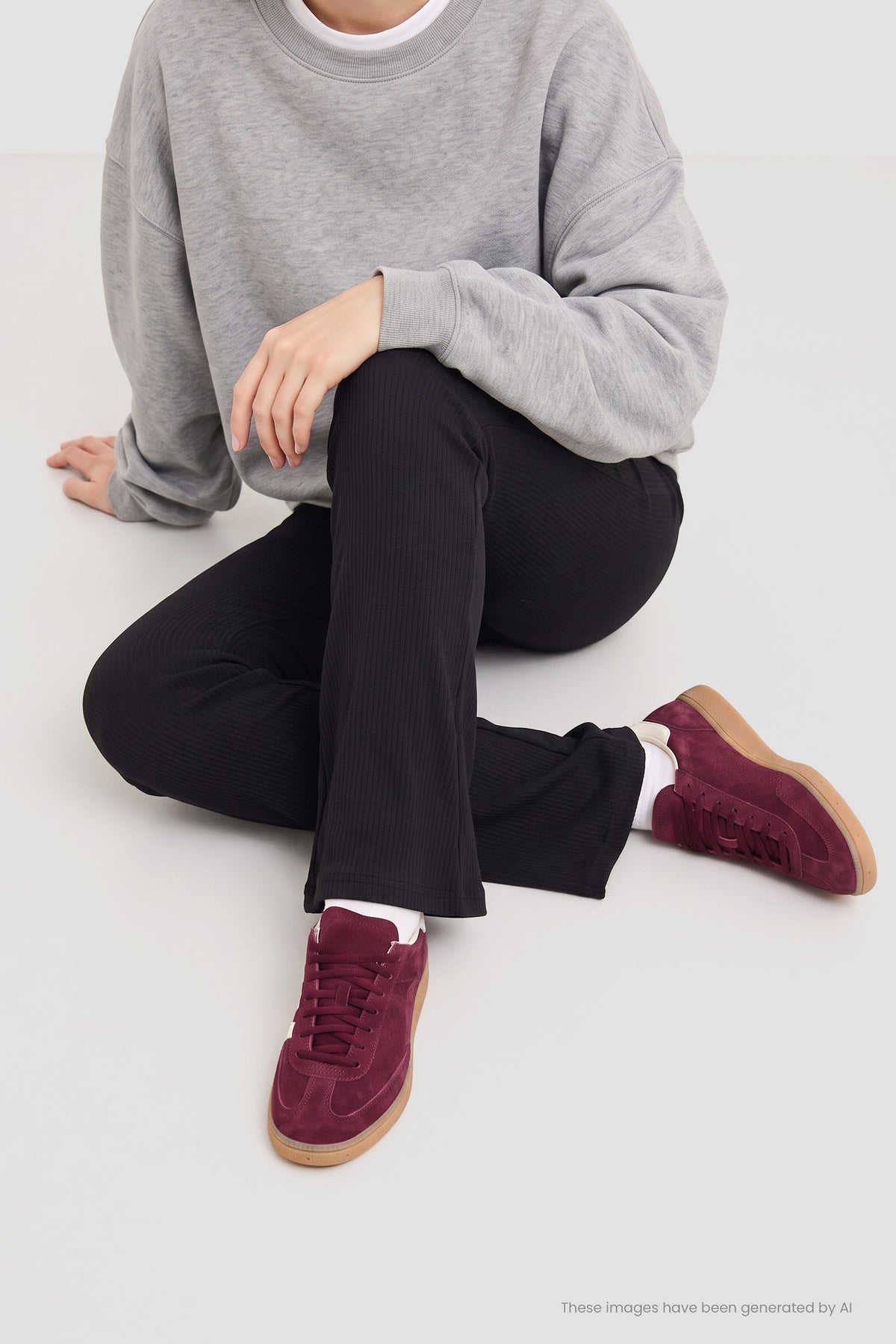 ULTRA TÉRMICO Leggings acampanados efecto pana negros
