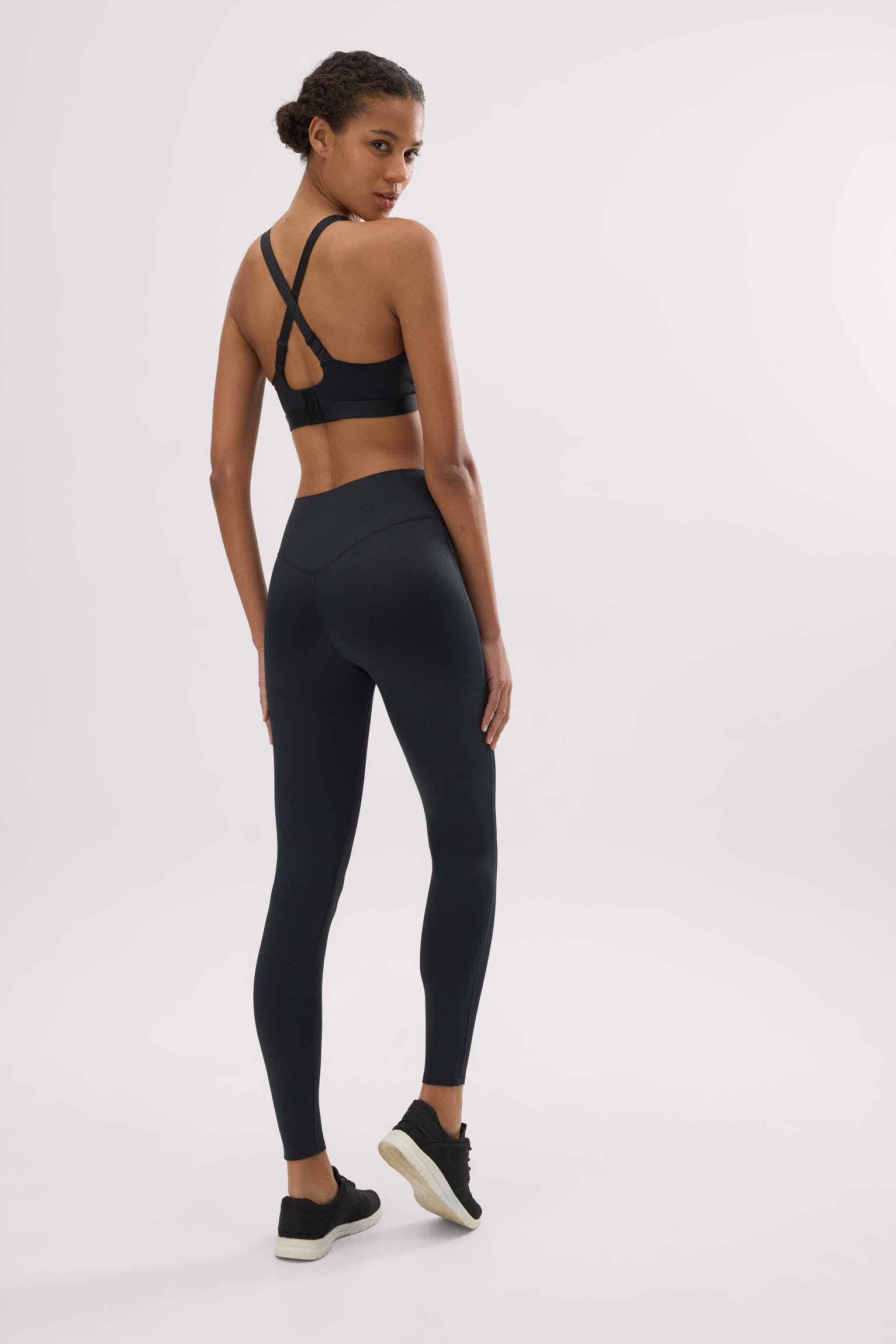 Leggings deportivos Compressive efecto push-up negro