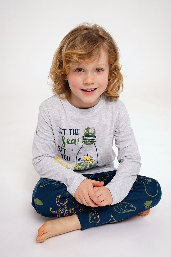 Pijama infantil largo algodón Let the Sea | MUYDEMI