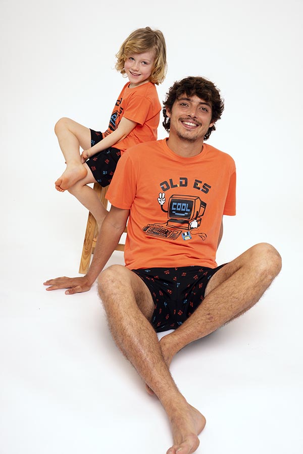 Pijama infantil corto algodón Old es Cool | MUYDEMI
