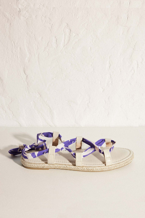 Sandalias confort con cintas intercambiables y ajustables violeta