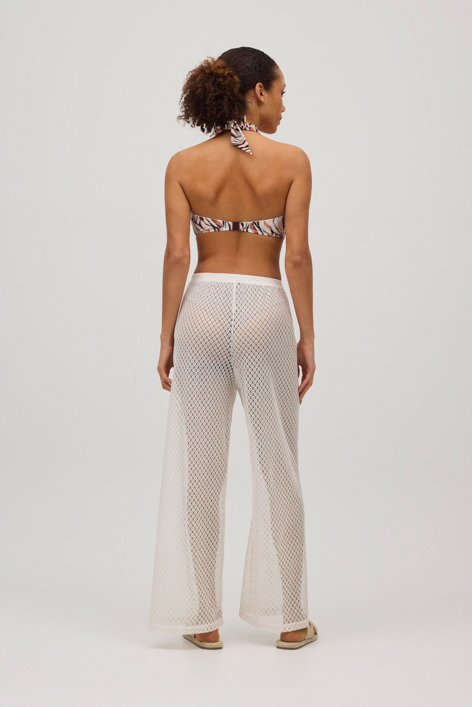 Pantalón calado marfil - Ysabel Mora