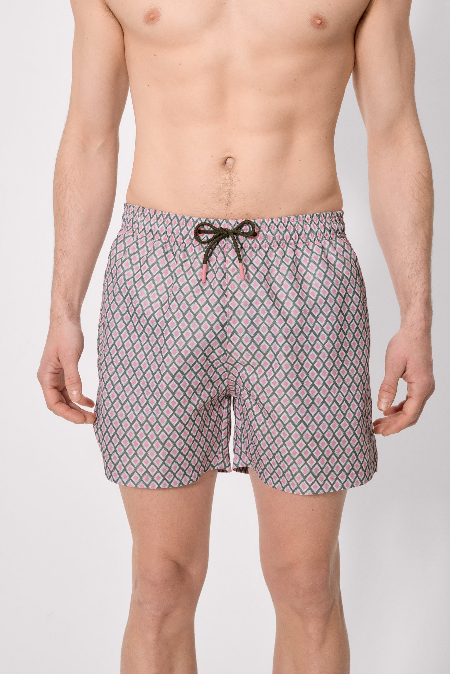 Bañador medio estampado étnico multicolor