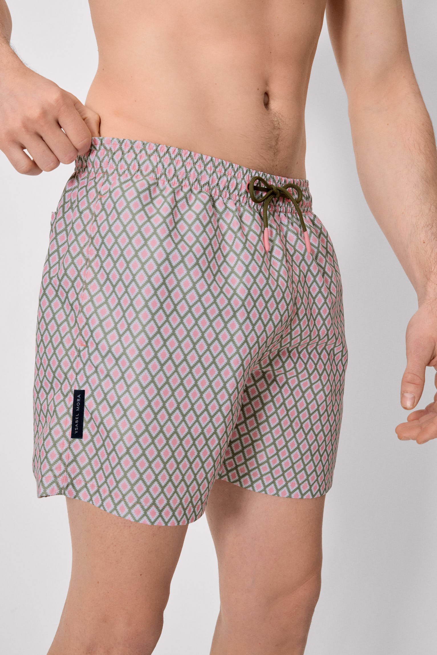 Bañador medio estampado étnico multicolor