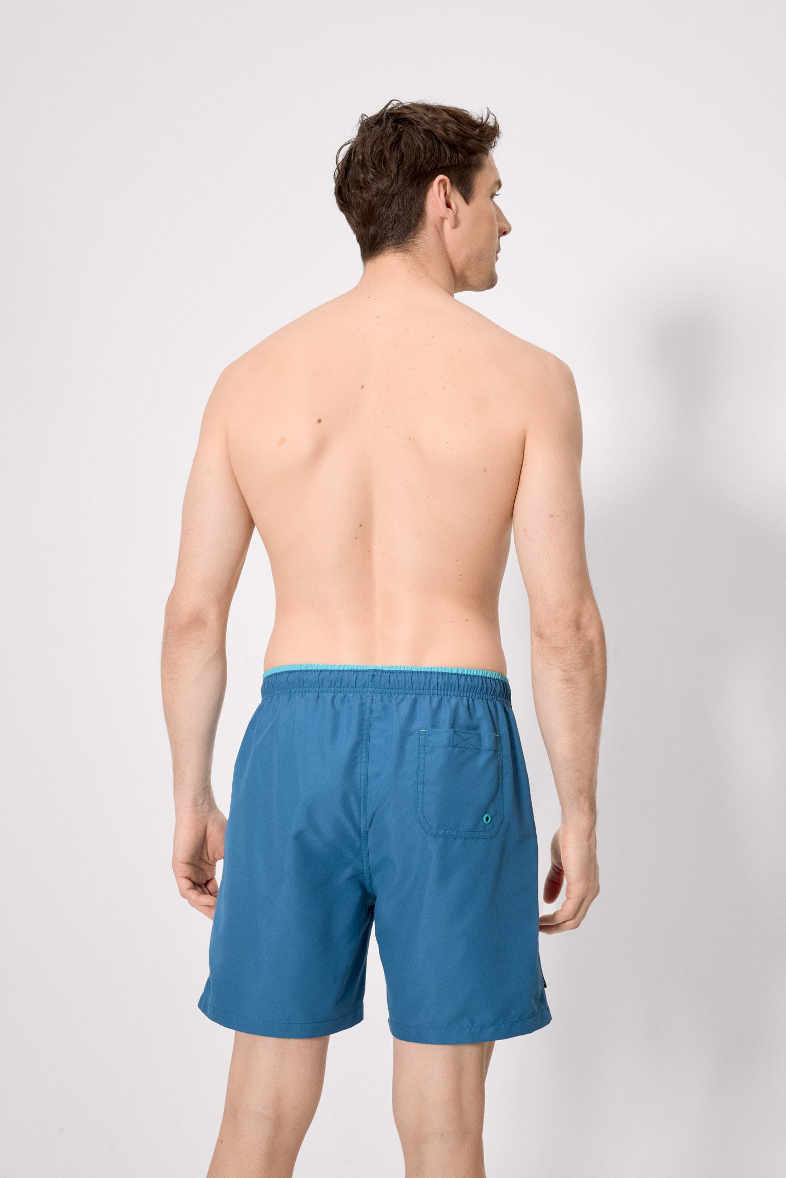 Bañador largo básico azul - Ysabel Mora