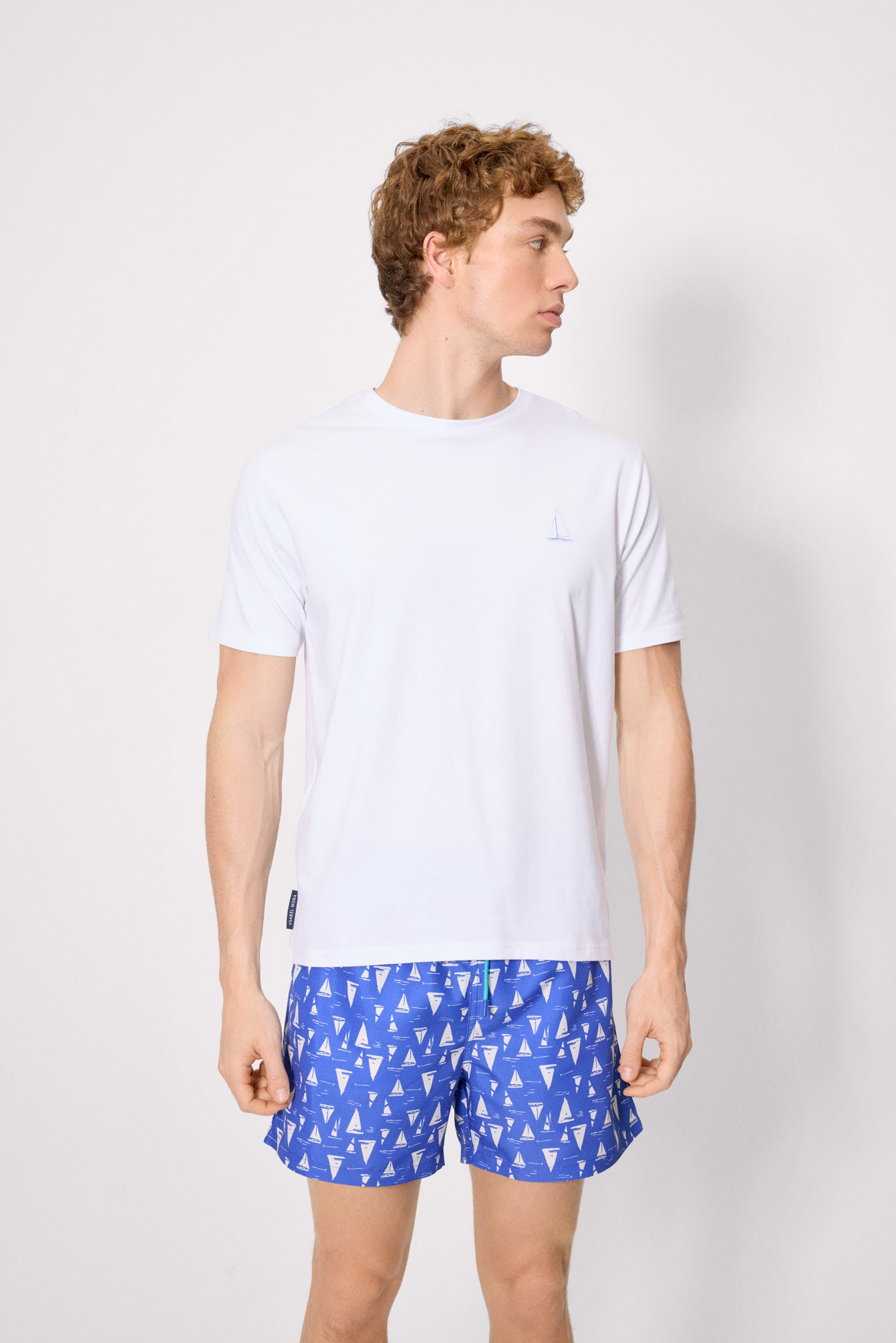 Camiseta manga corta básica Rough Waters blanco - Ysabel Mora