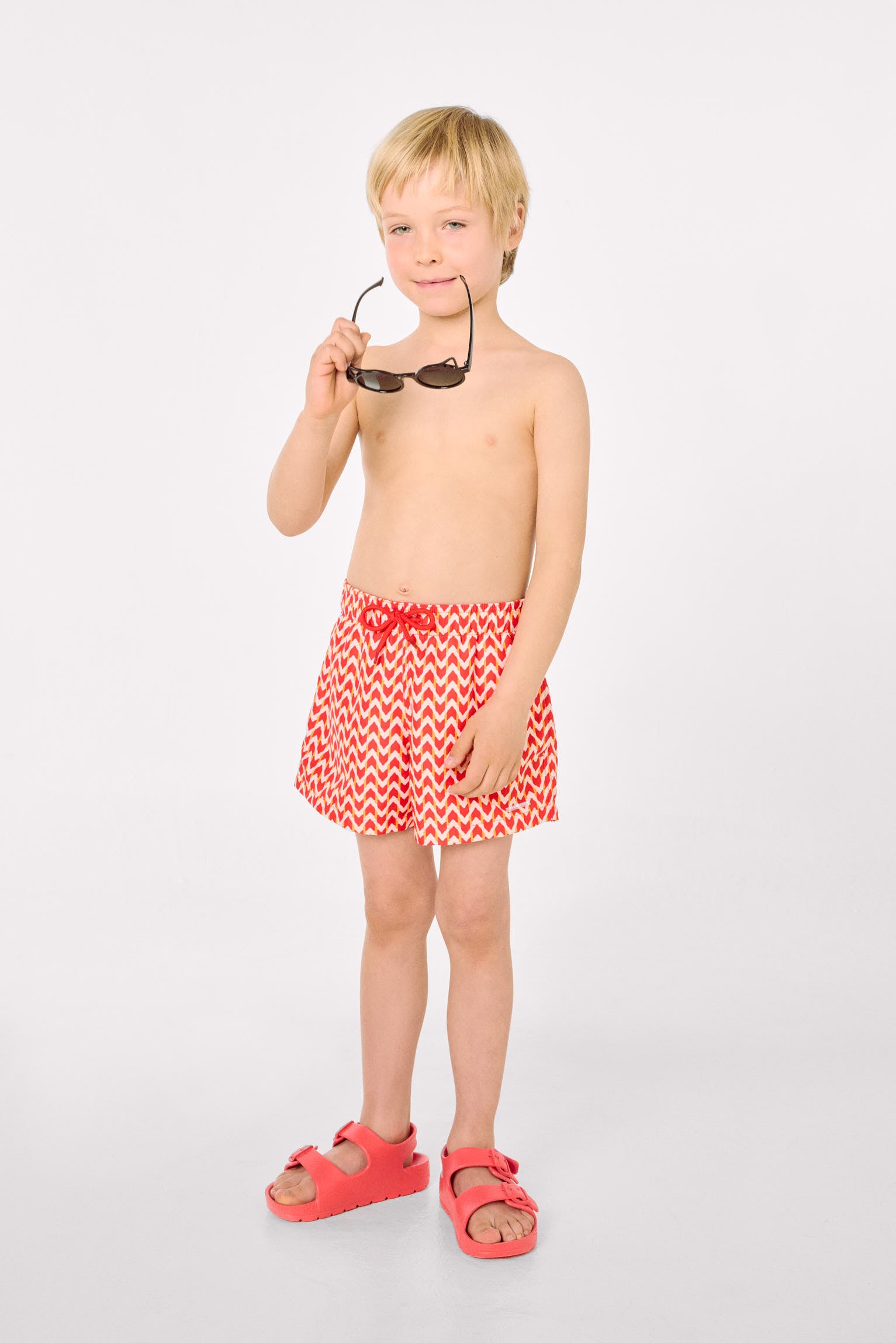 Bañador niño corto estampado étnico multicolor - Ysabel Mora
