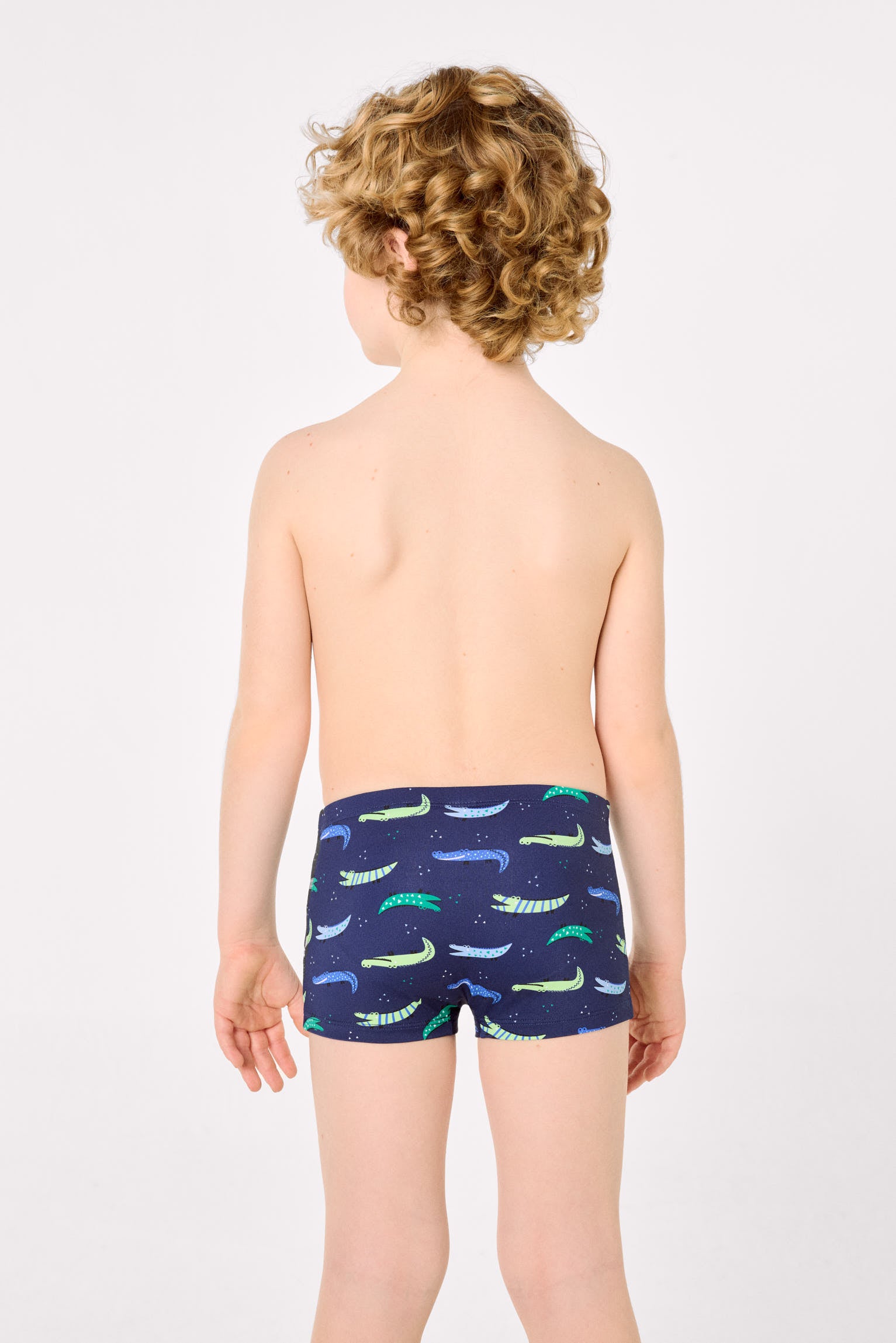 Bañador bóxer niño estampado cocodrilos