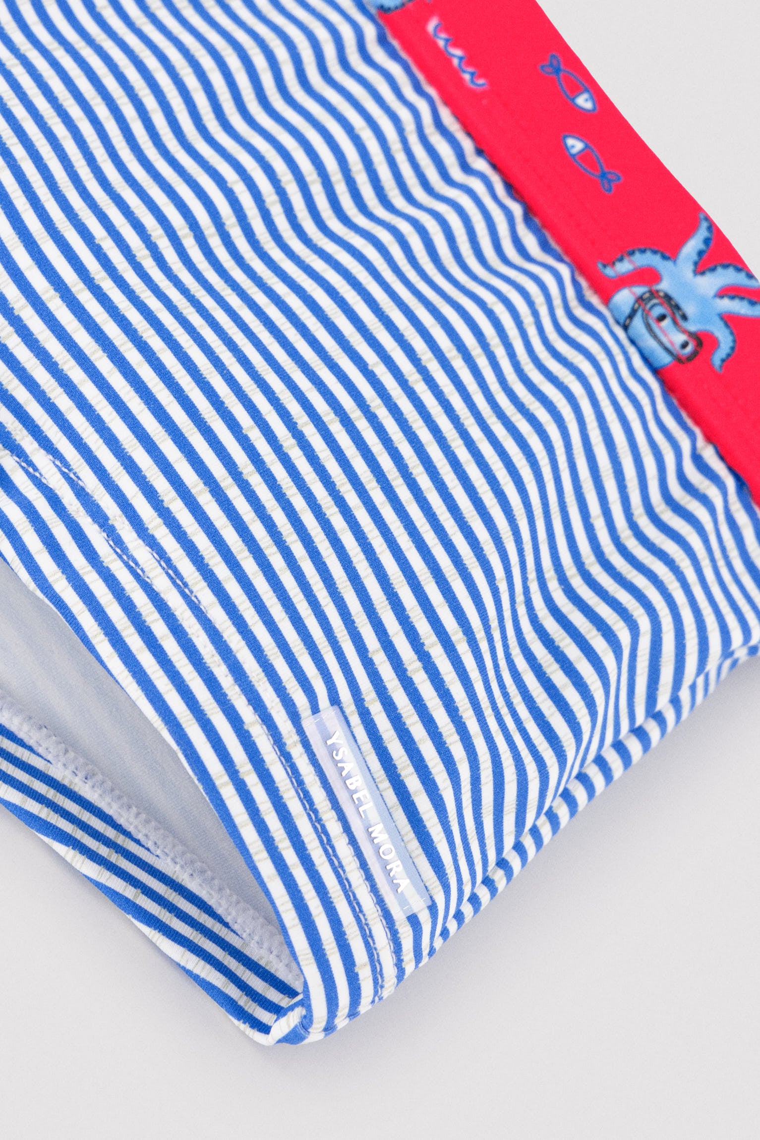 Bañador bóxer estampado pulpos y rayas