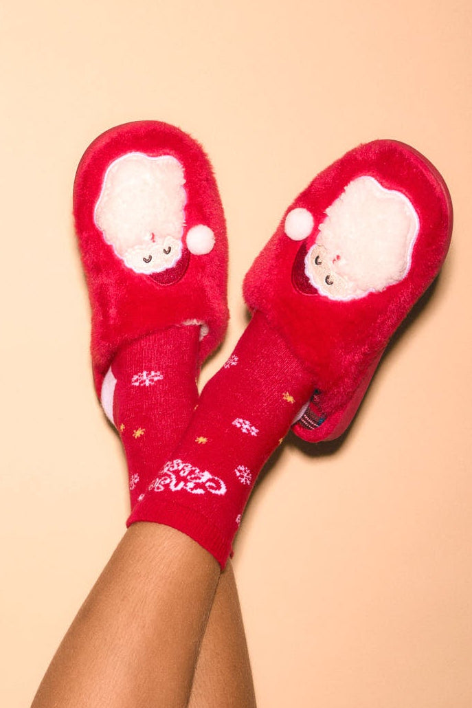 Pack 2 calcetines infantiles algodón navidad estampados