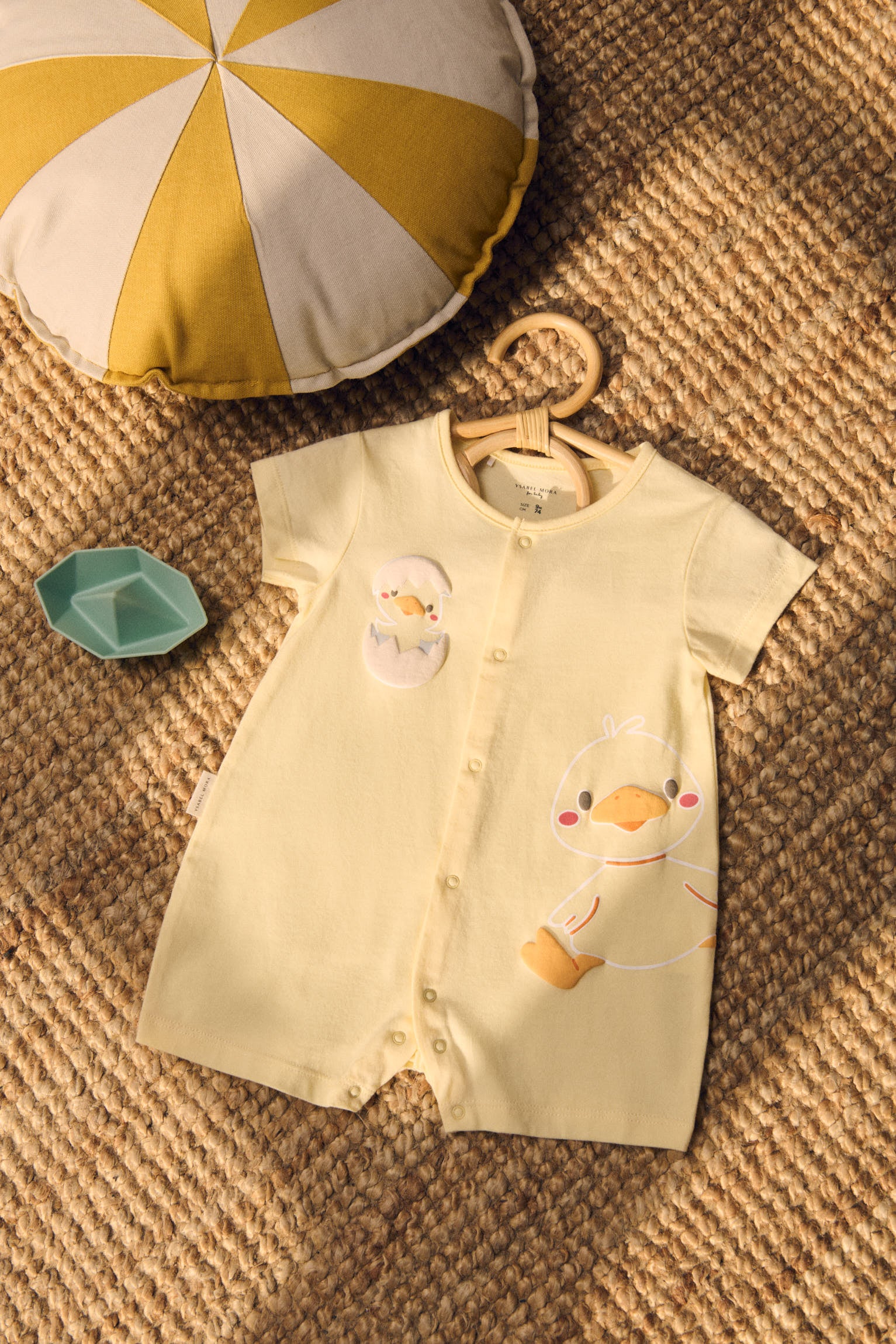 Pelele bebé manga corta estampado patos - Ysabel Mora