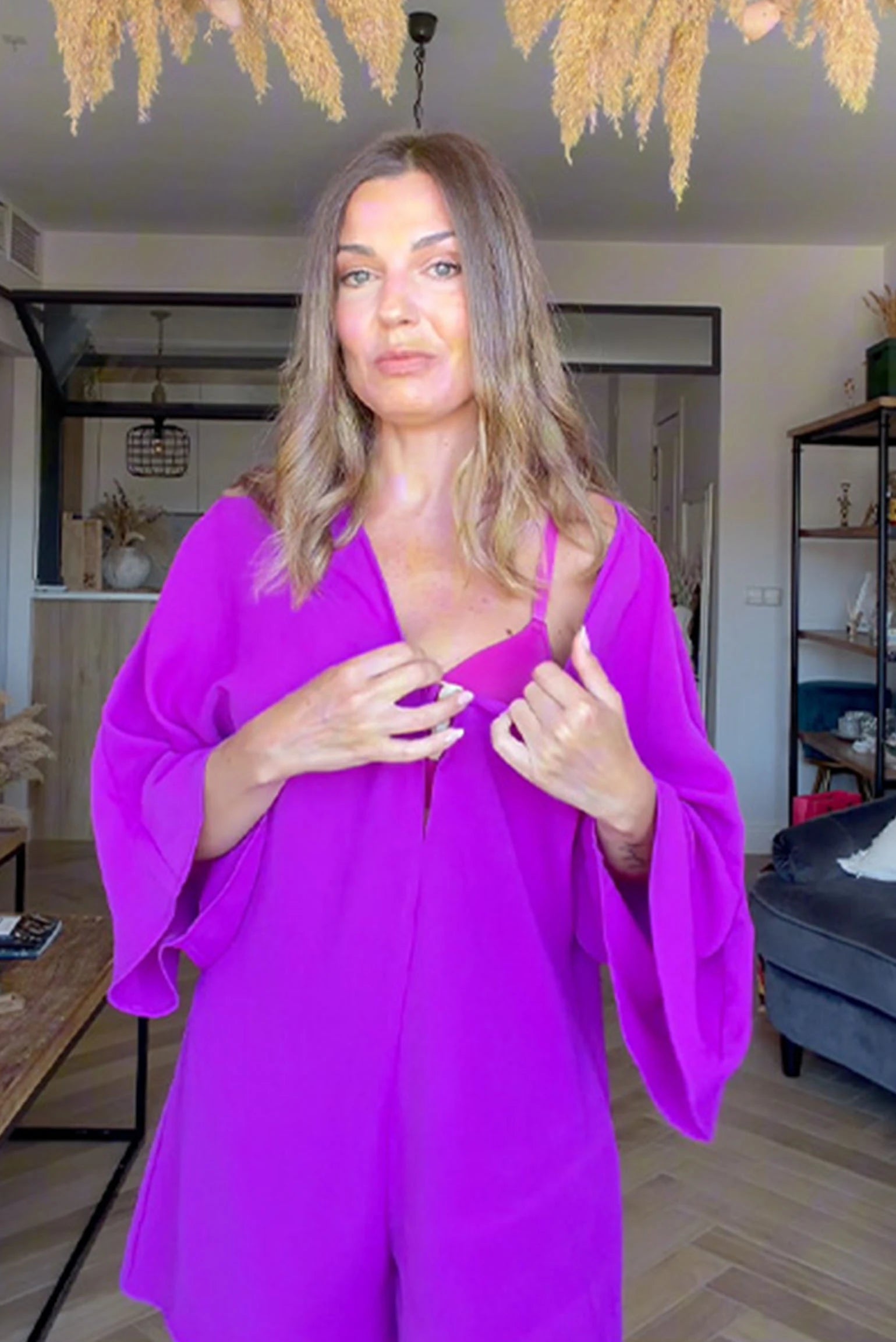 Conjunto lencero fucsia @helenacueva