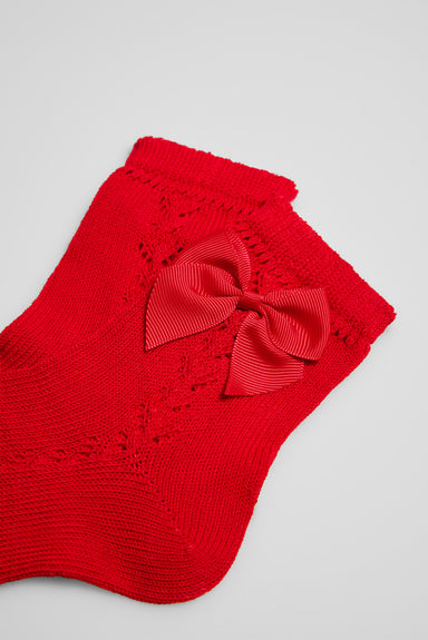 02853-10-calcetines-infantiles-calados-ysabel-mora - rojo