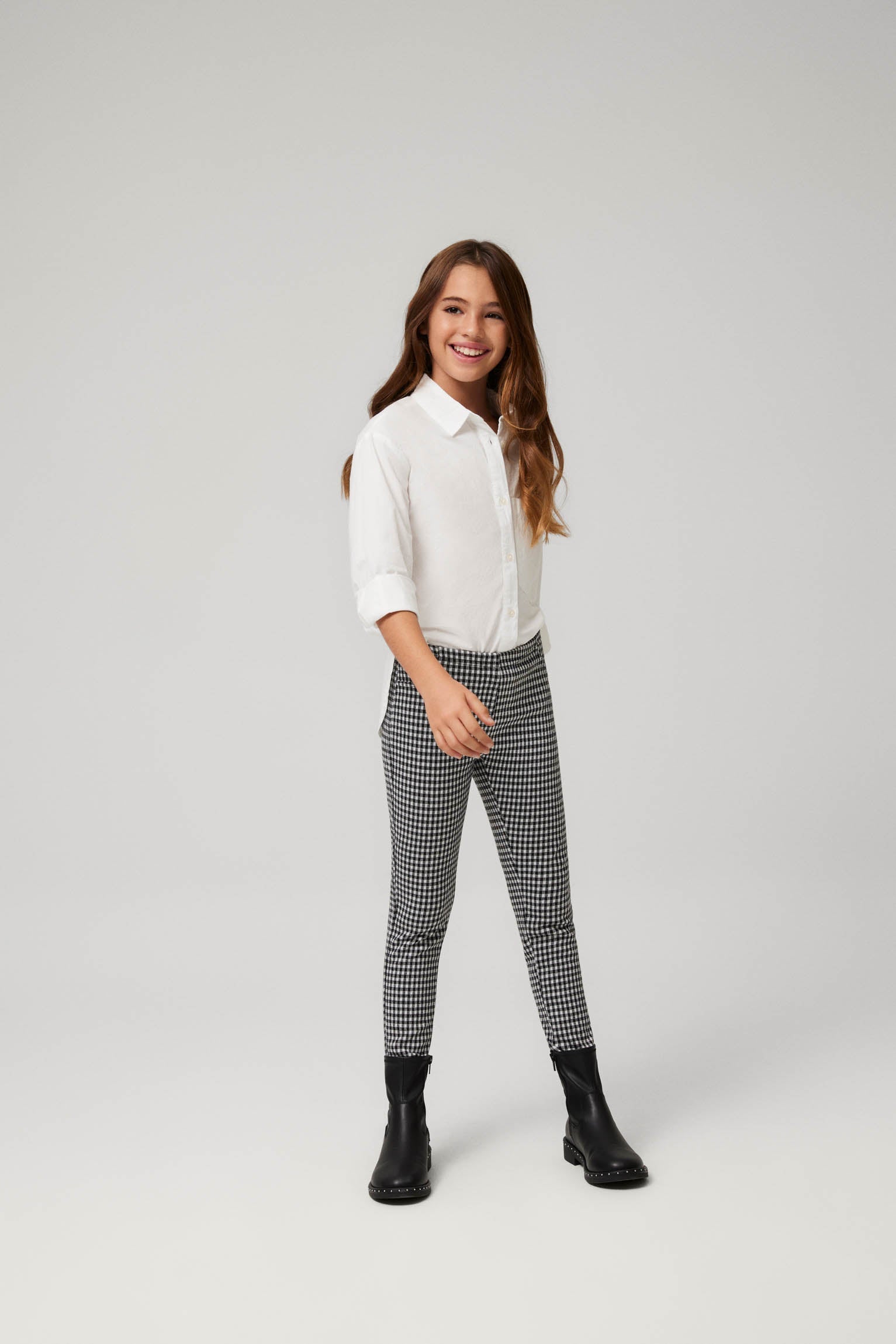 33234-1-leggings-cuadros-niña-ysabel-mora - Multicolor