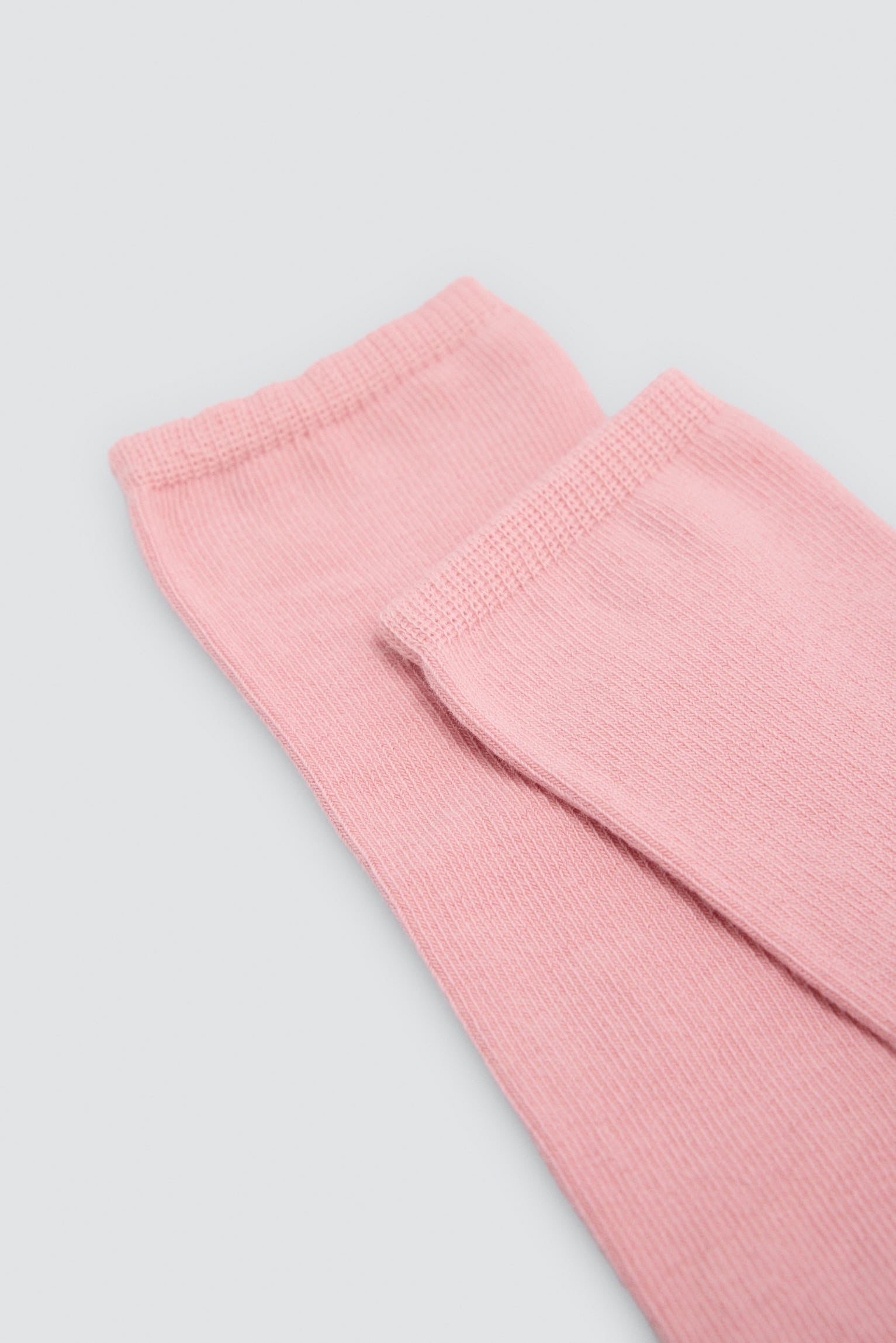 Calcetín infantil básico largo rosa palo