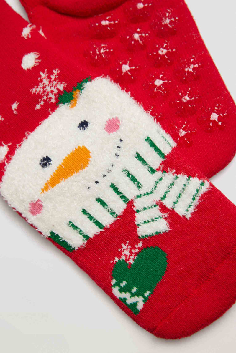 Juego de 3 pares de calcetines térmicos navideños para bebés y niños  pequeños