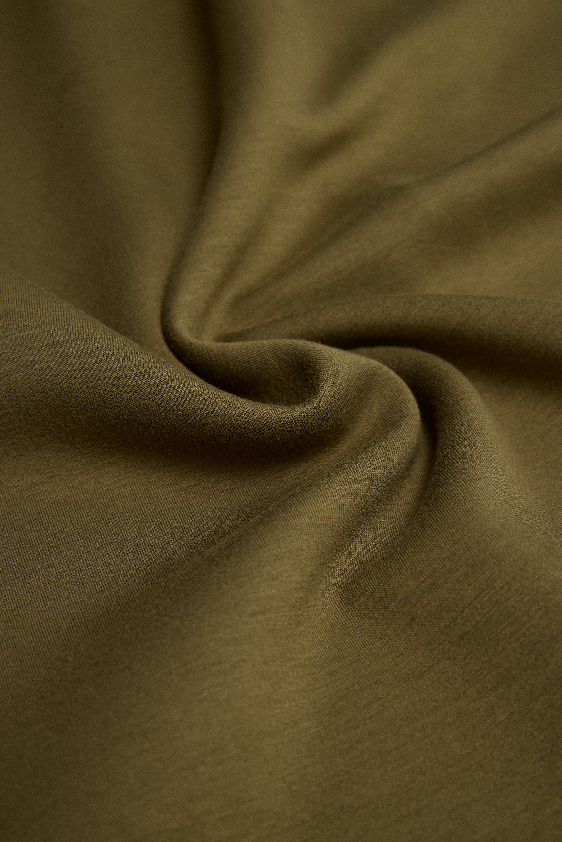 Sudadera mangas abullonadas fluida verde