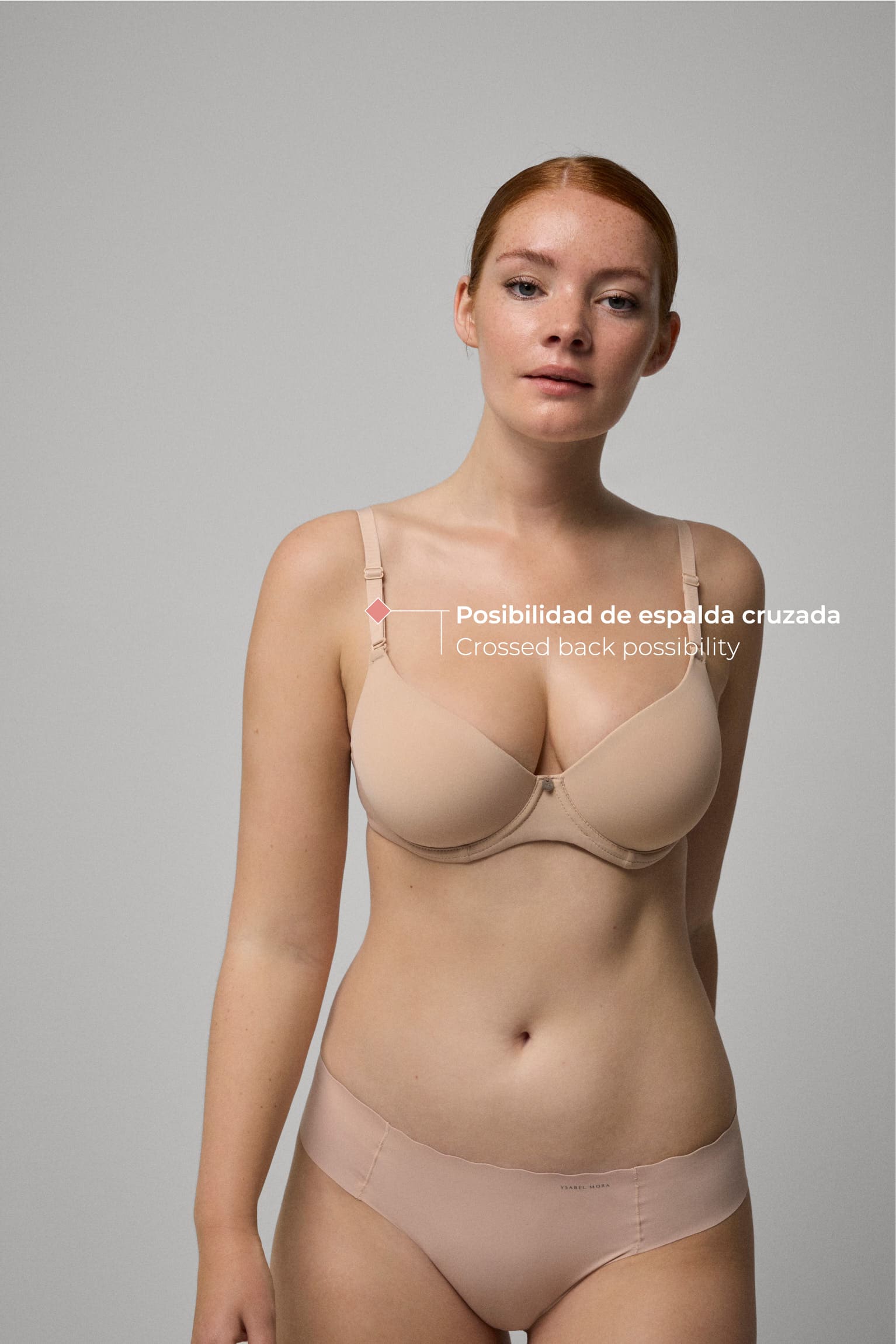 Sujetador adapt talla ajustable nude