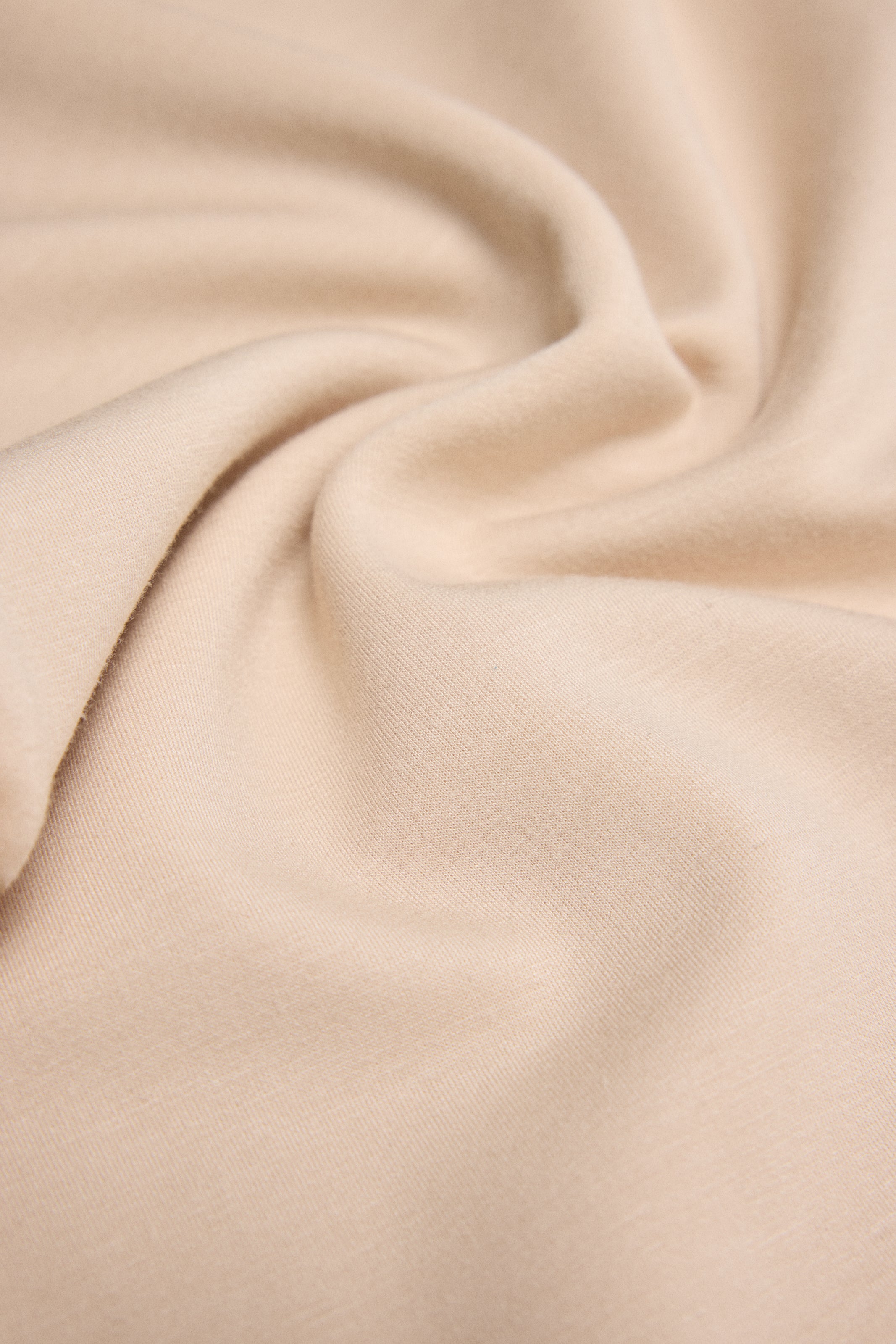 Sudadera con capucha fluida marfil