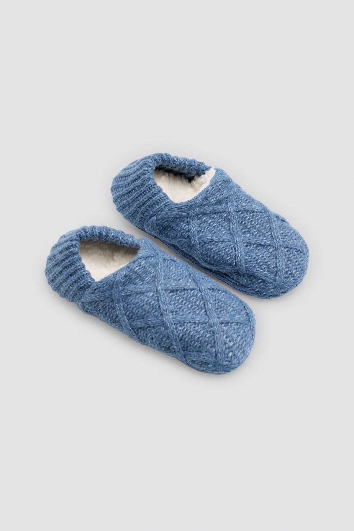 Patuco antidelizante mujer azul