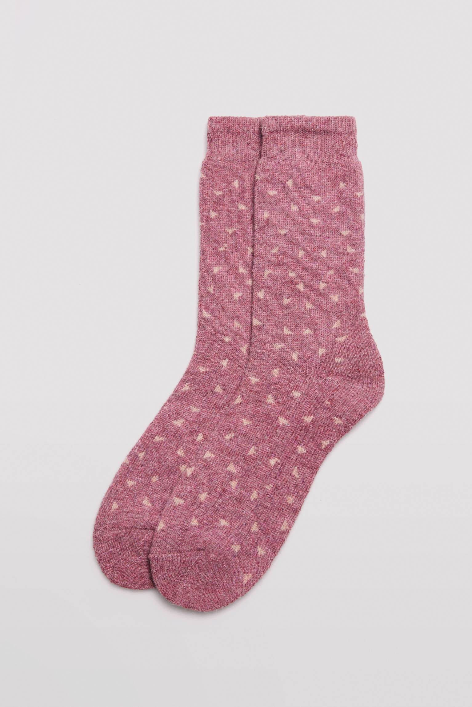 Pack of 3 extra-soft printed women's angora socks