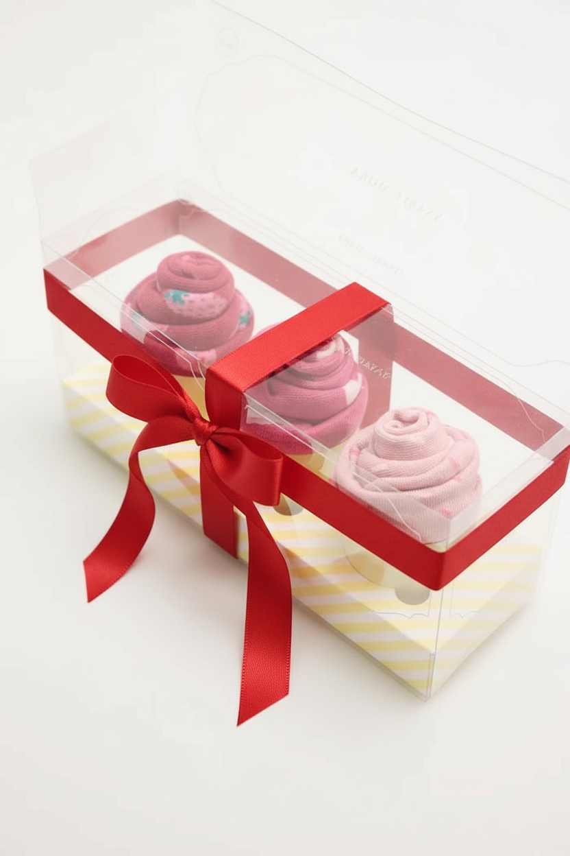 Pack regalo 3 calcetines Strawberry muffins