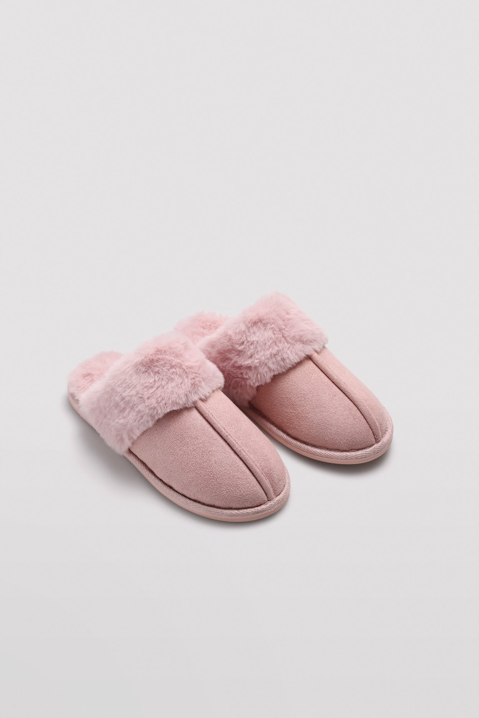 Zapatillas de casa pelo básicas rosa