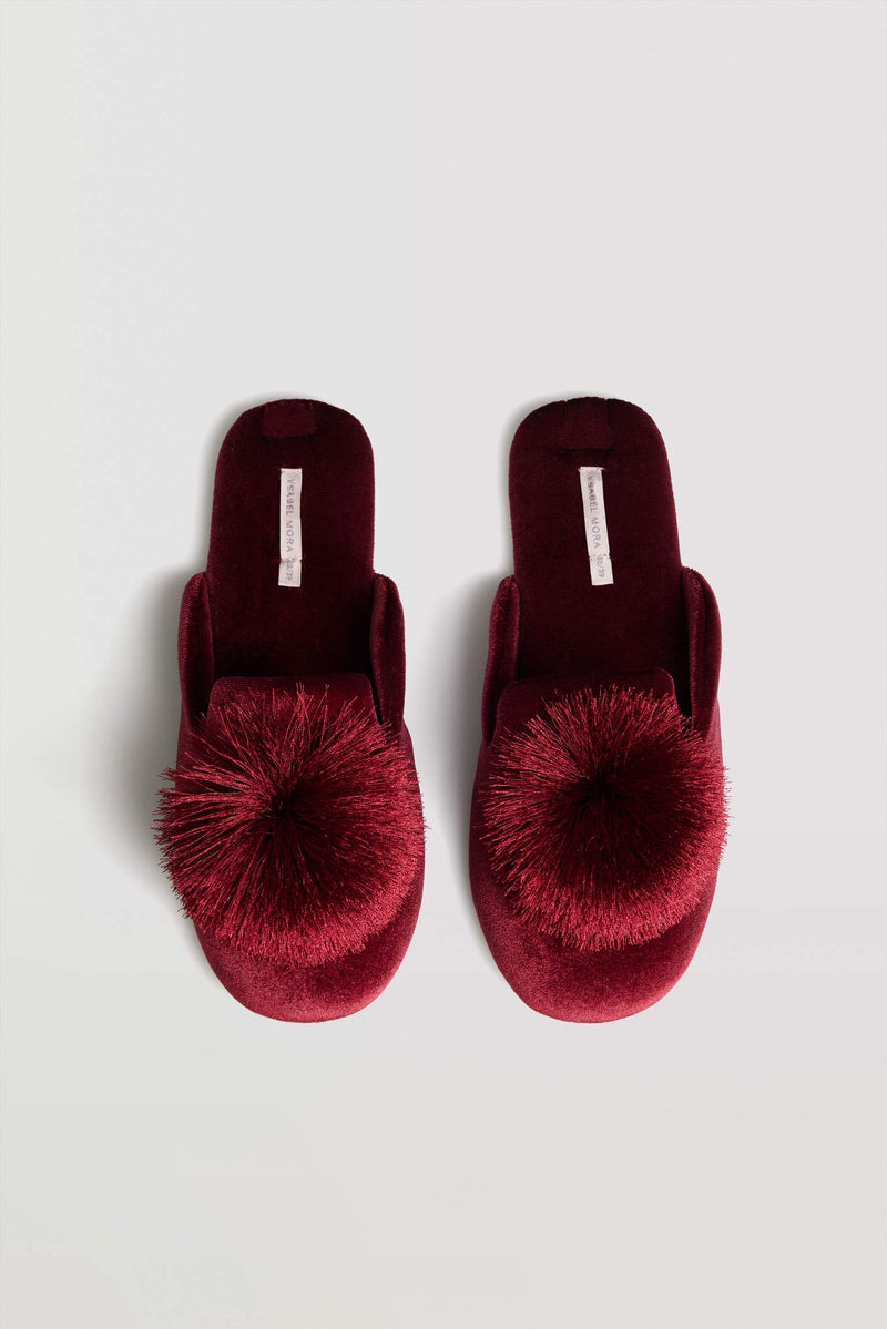 Velvet house slippers