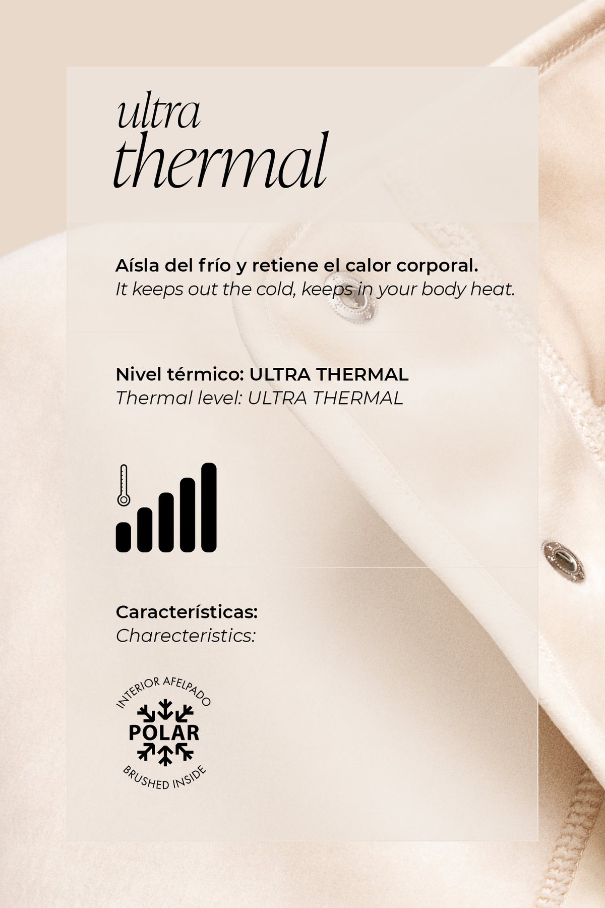 ULTRA TÉRMICO Leggings afelpados niña negro