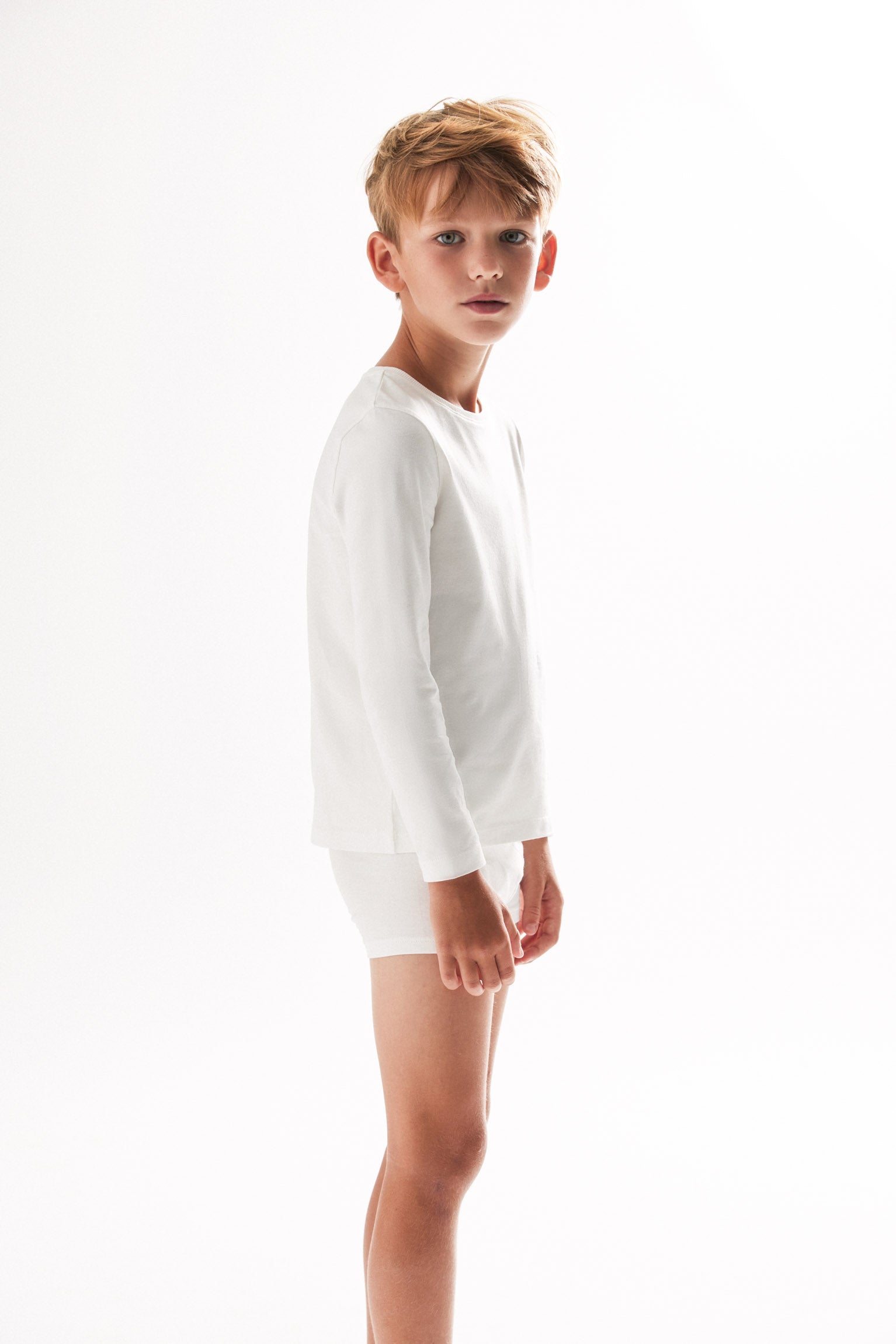 Pack de 2 bóxers de niño algodón blancos