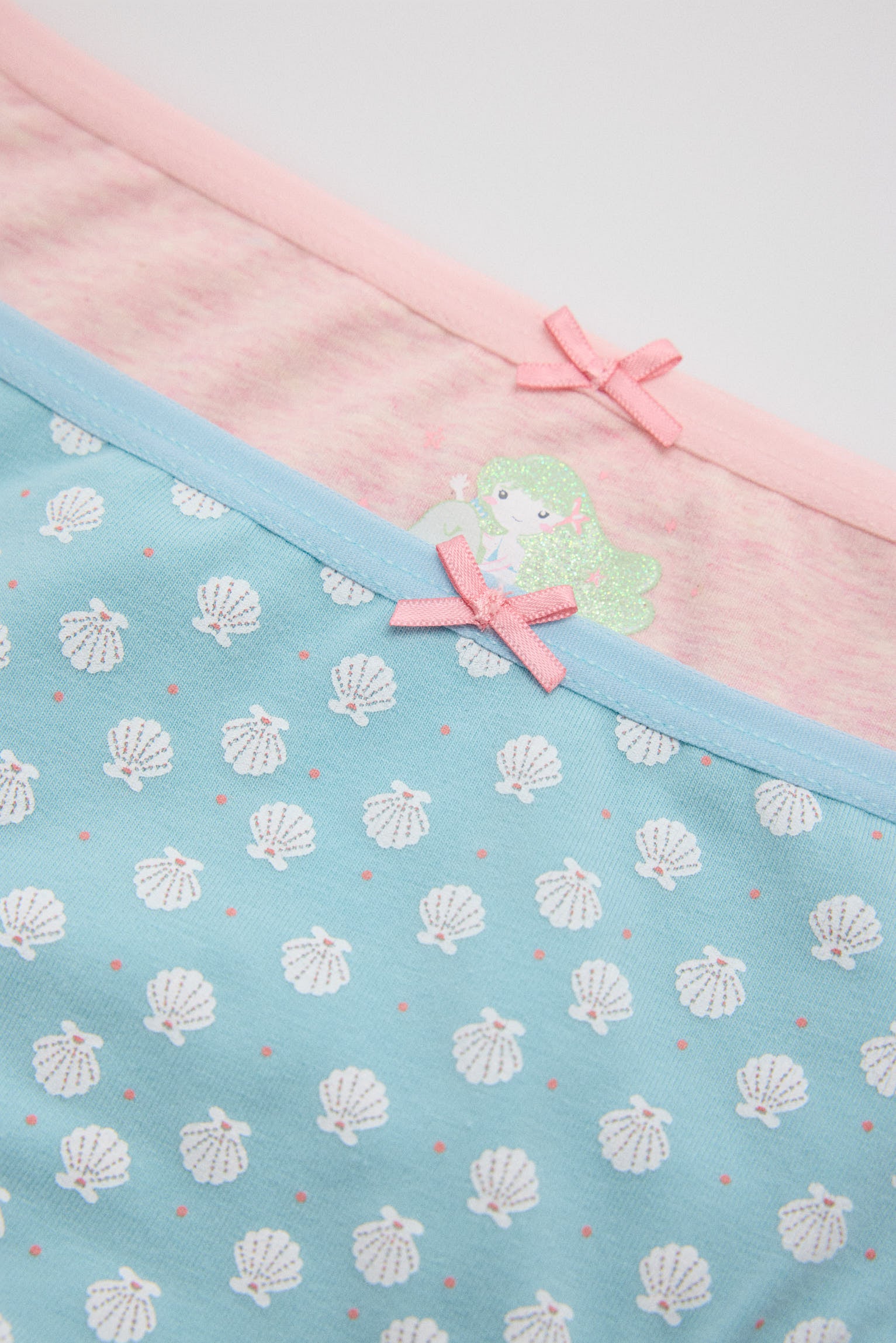 Pack de 2 bragas infantiles  estampadas sirena - Ysabel Mora