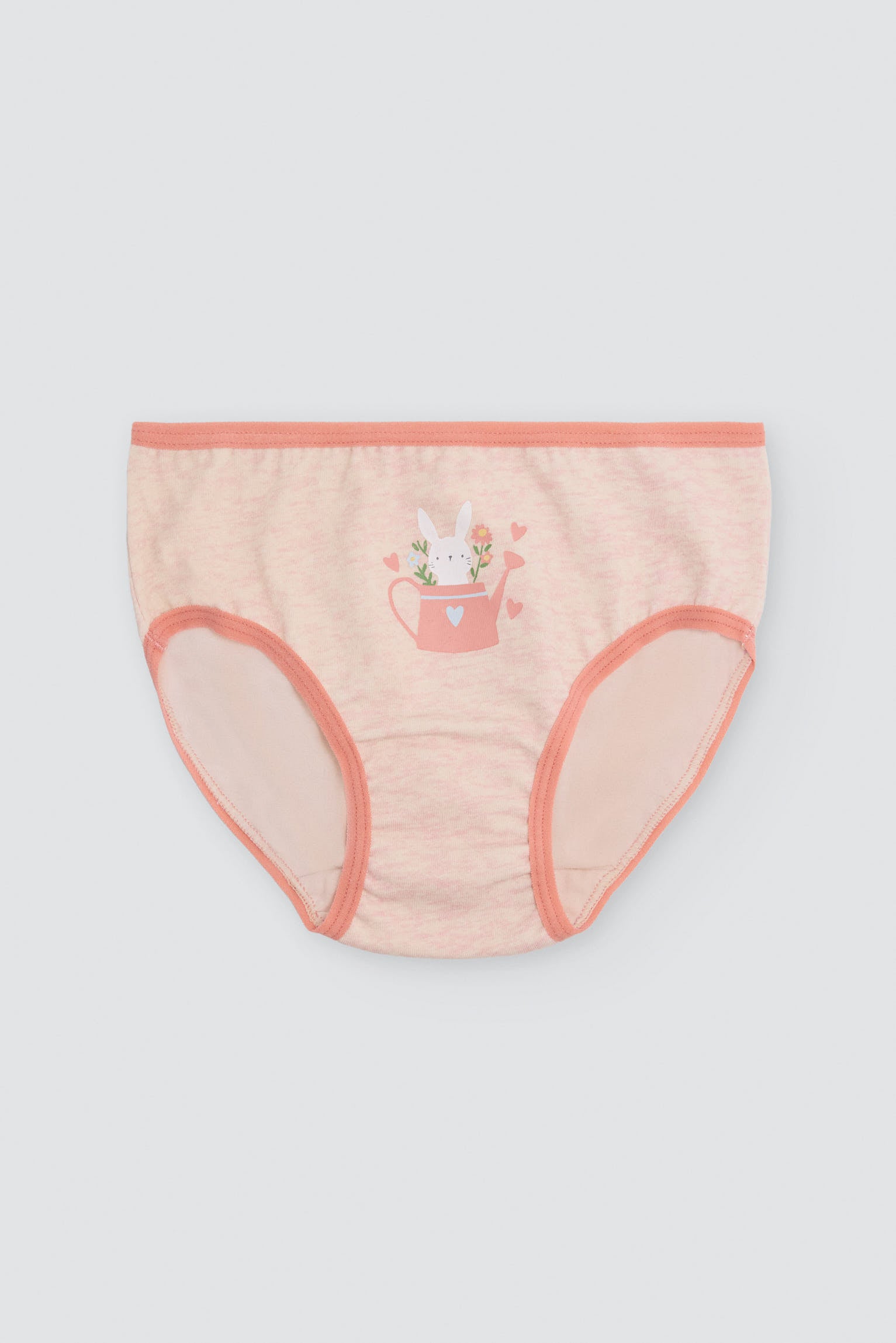 Pack de 2 braguitas de niña algodón estampado corazones y conejo - Ysabel Mora