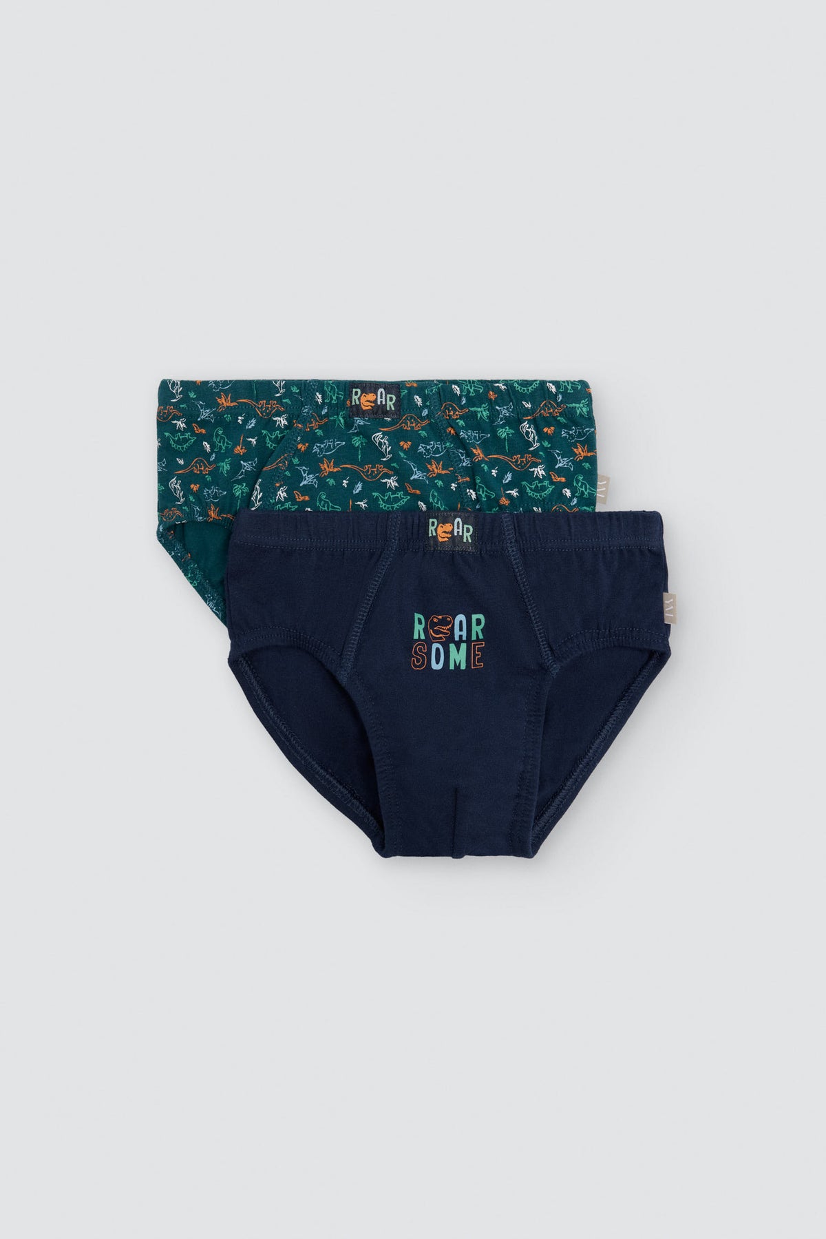 Pack 2 slips de niño algodón estampado dinosaurios - Ysabel Mora