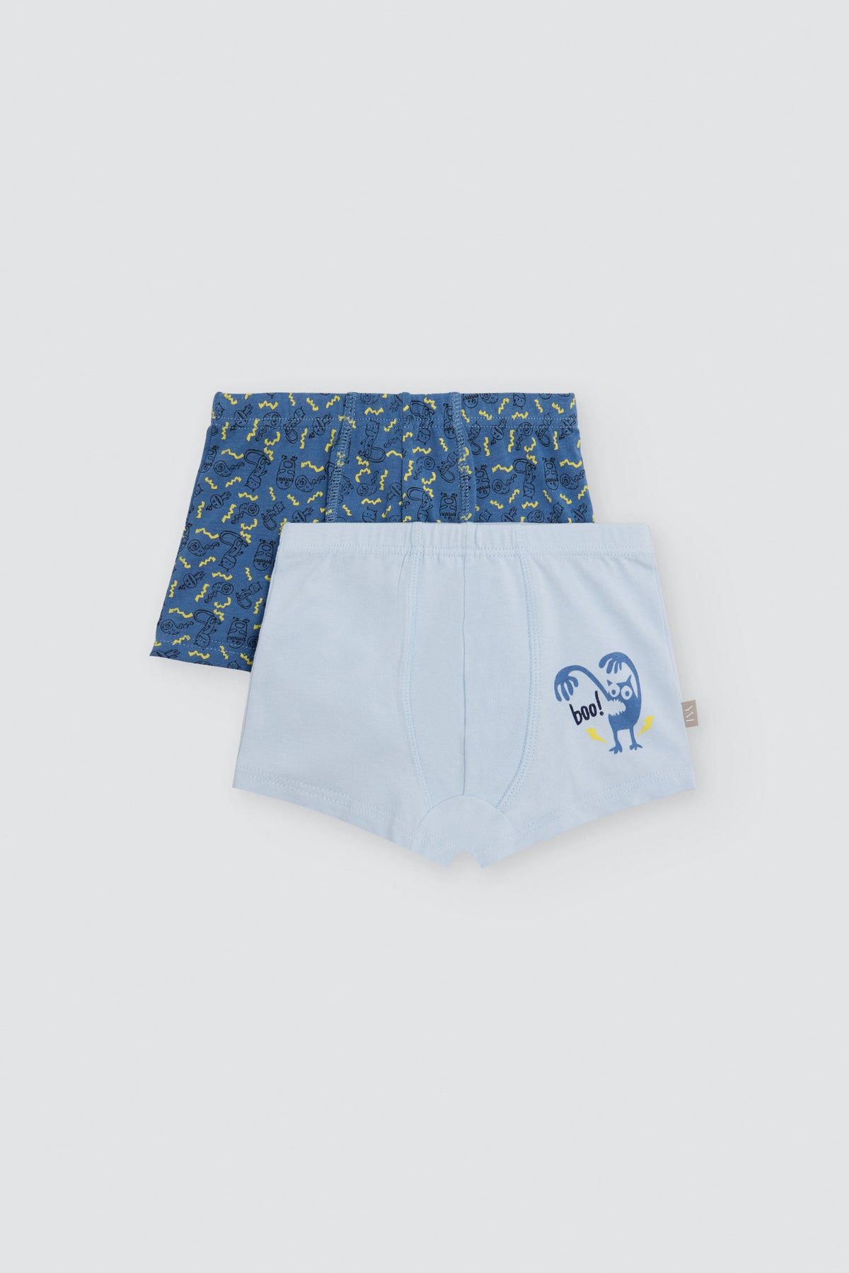 Pack 2 bóxers de niño algodón estampado monstruos - Ysabel Mora