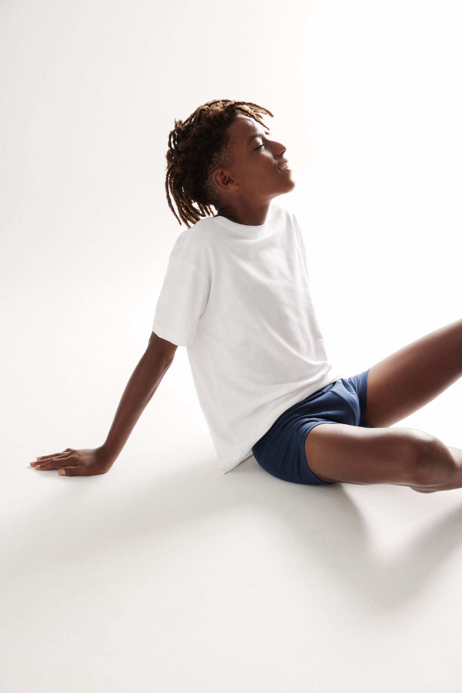 Pack of 2 navy and gray cotton youth boxers