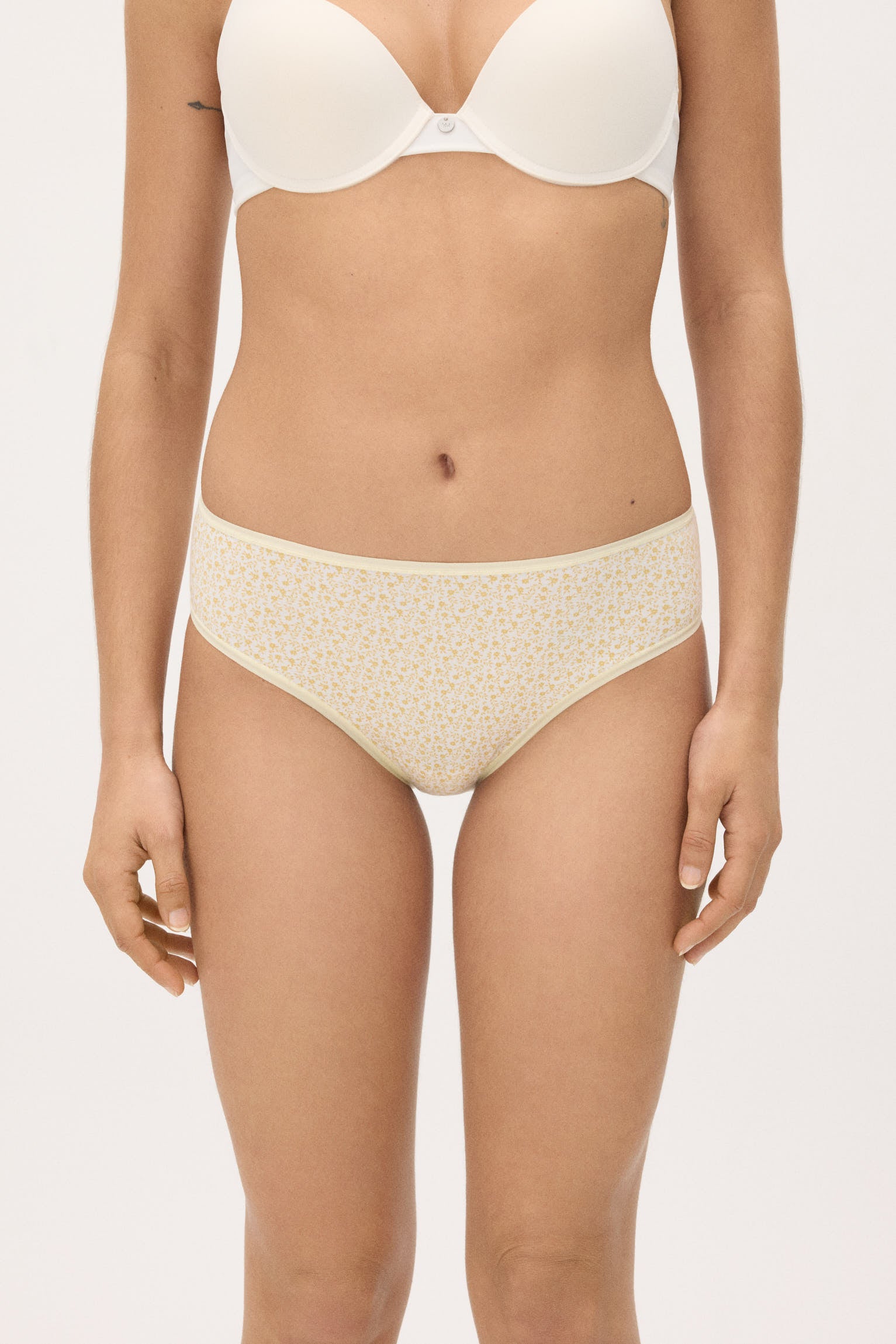 Pack de 6 bragas midi lisas y estampadas