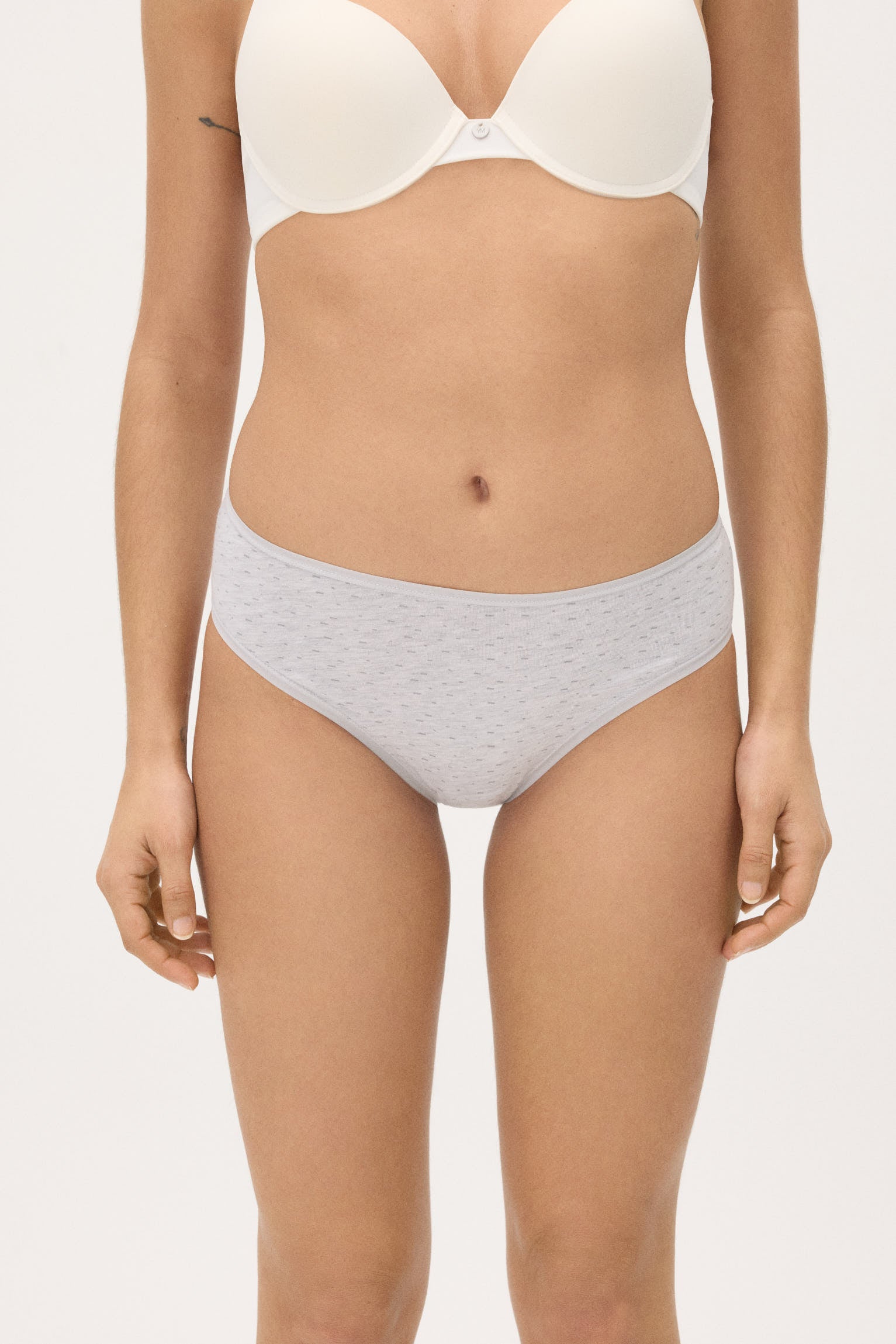 Pack de 6 bragas midi lisas y estampadas