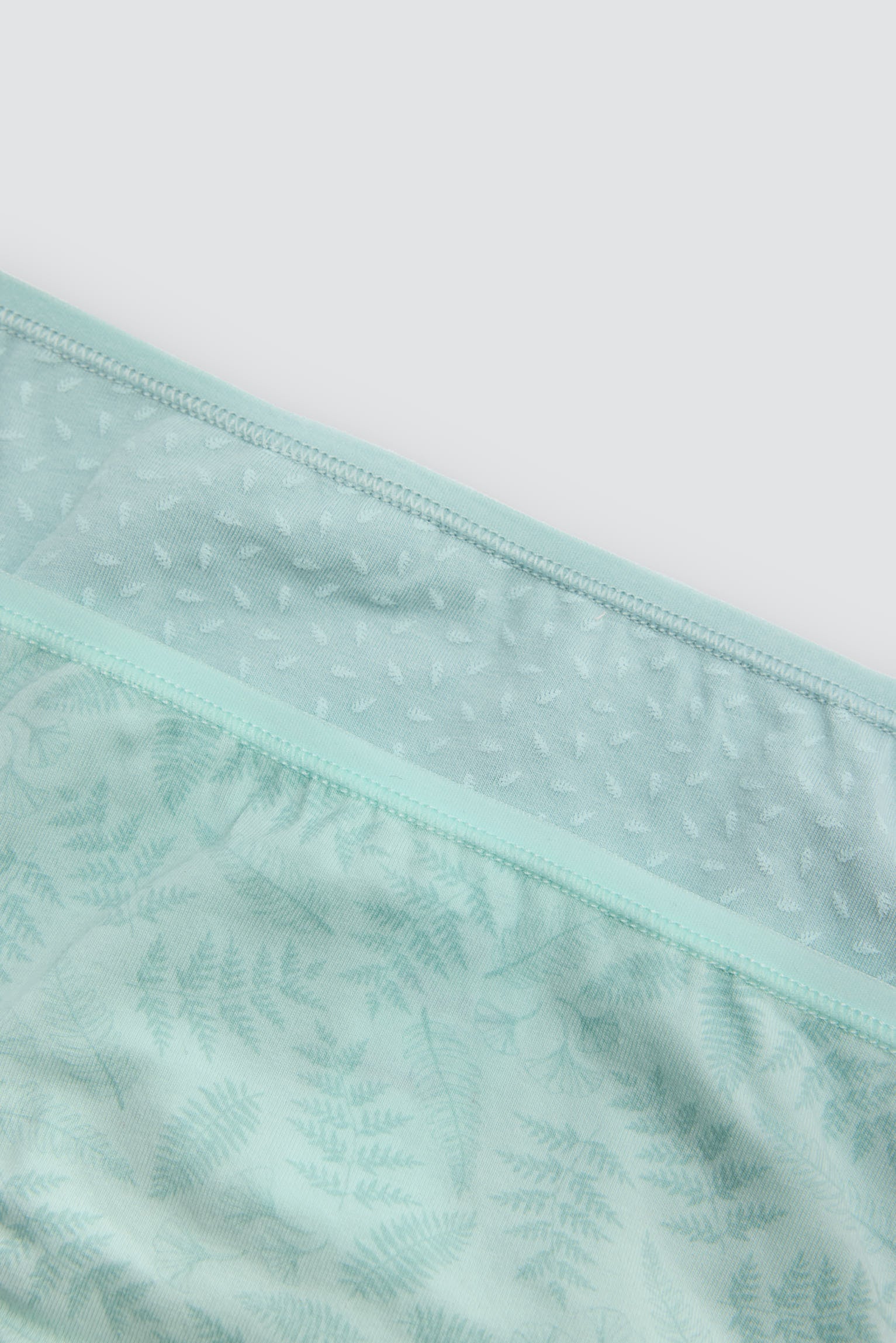 Pack de 2 bragas mini estampadas aguamarina - Ysabel Mora