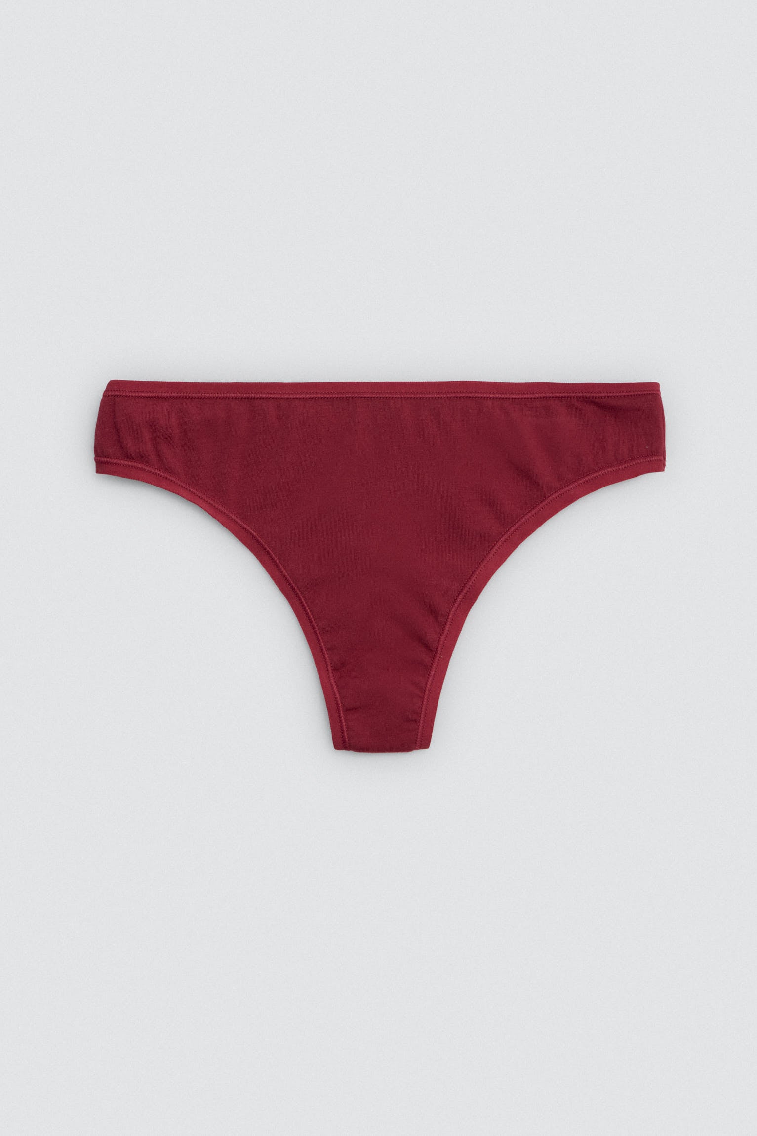 Pack of 4 basic cotton thongs