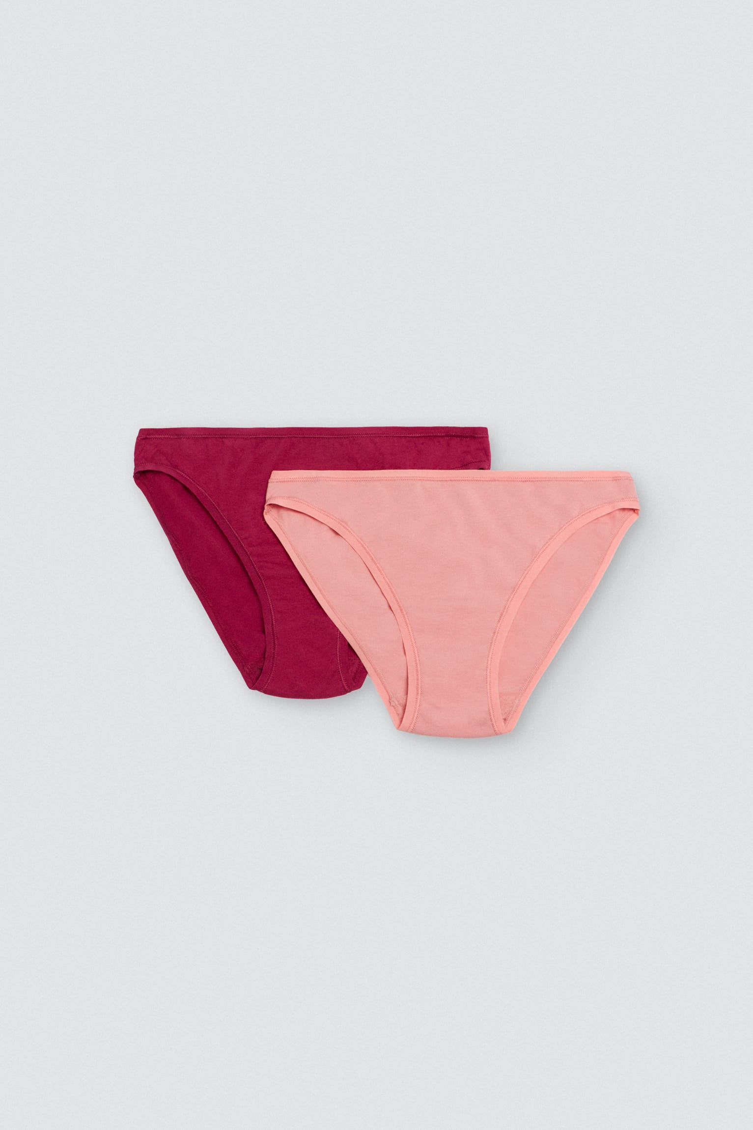 Pack of 4 colored basic cotton panties