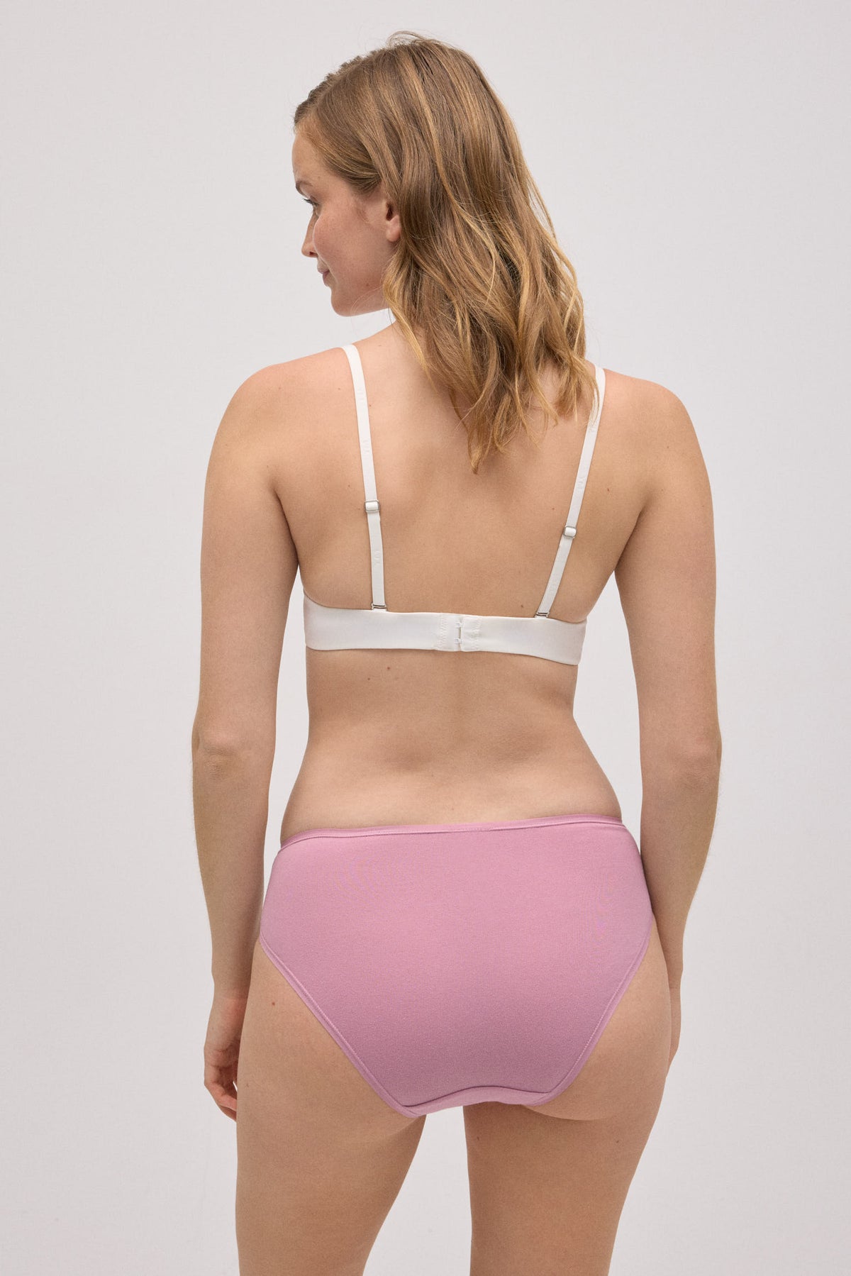 Pack de 4 bragas midi básicas de algodón colores