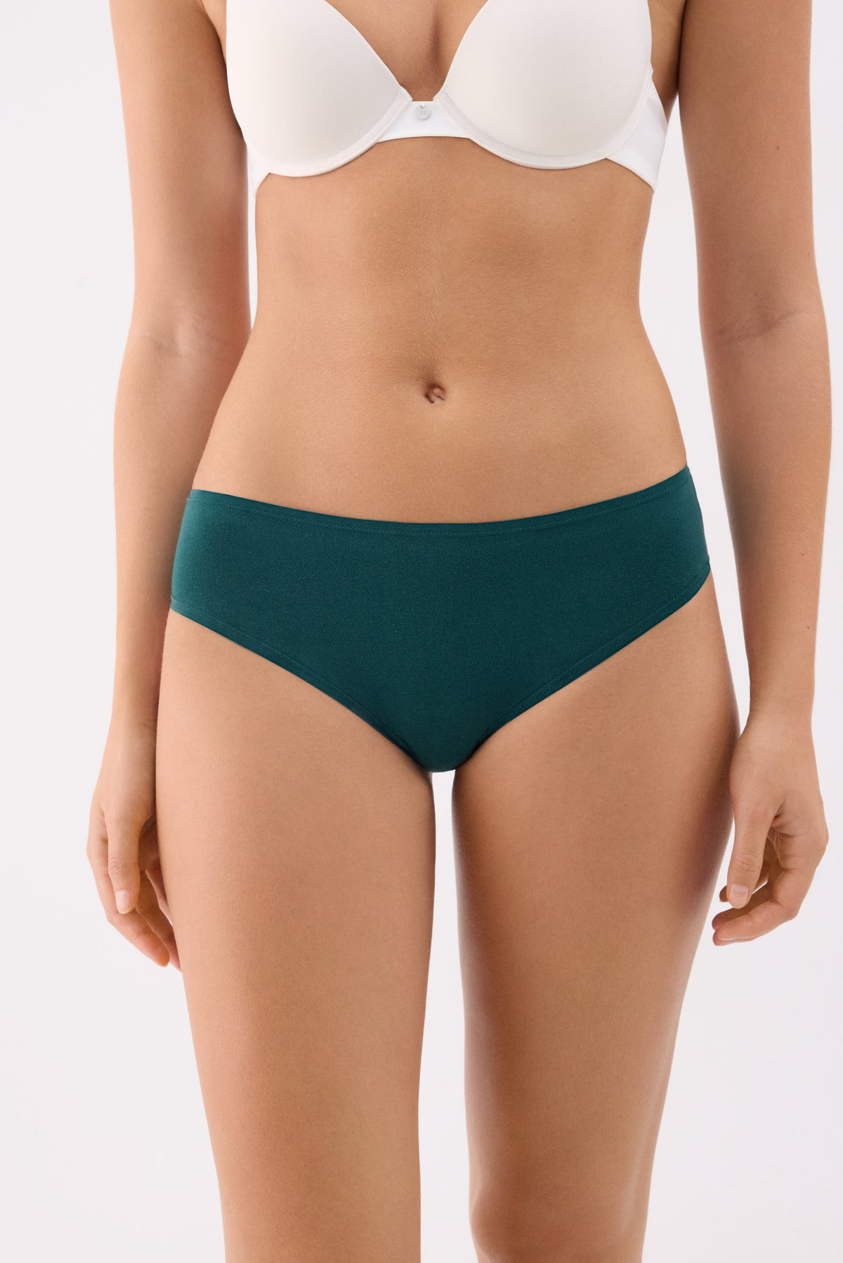 Pack de 4 bragas midi básicas de algodón colores