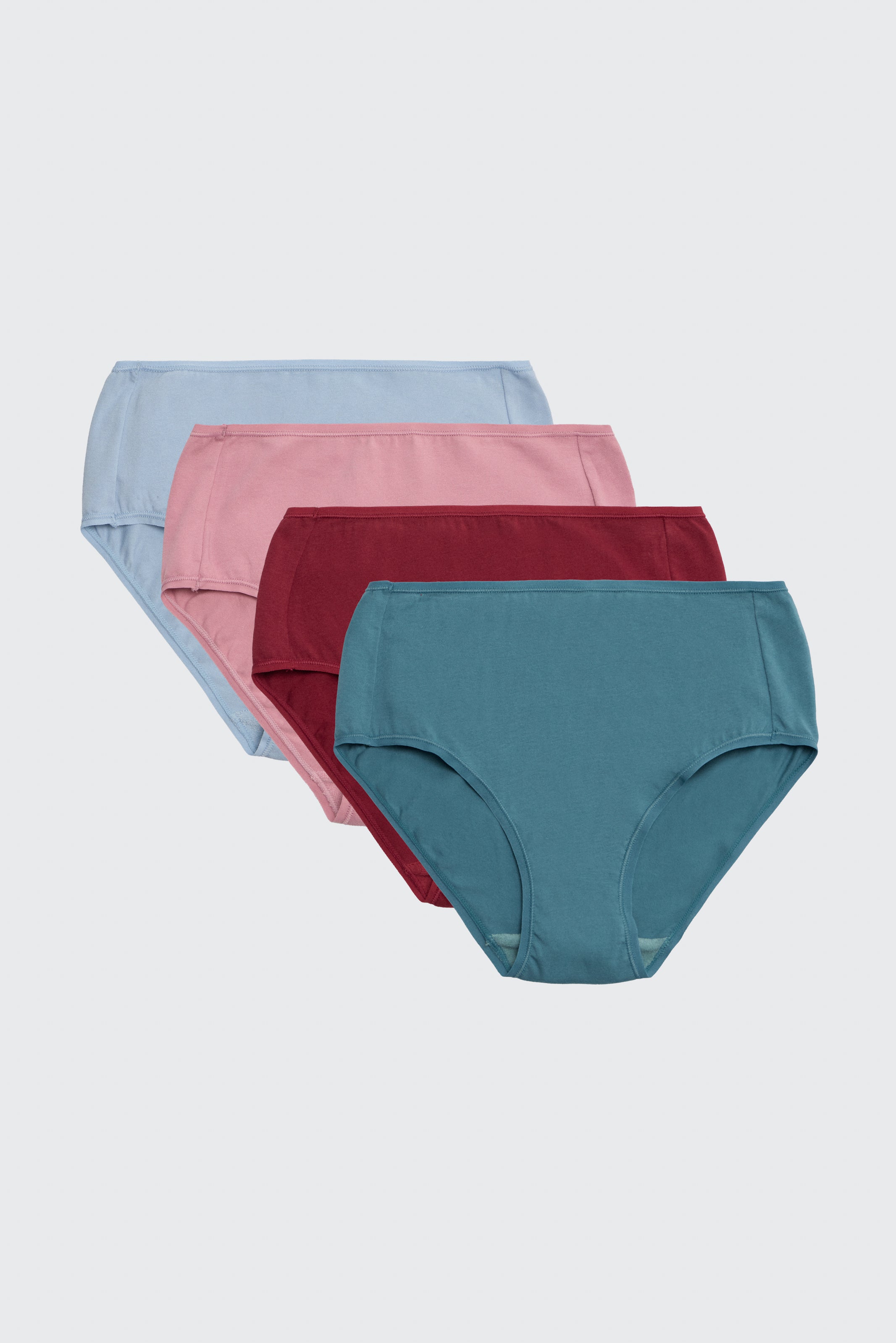 Pack of 4 basic cotton high-rise panties