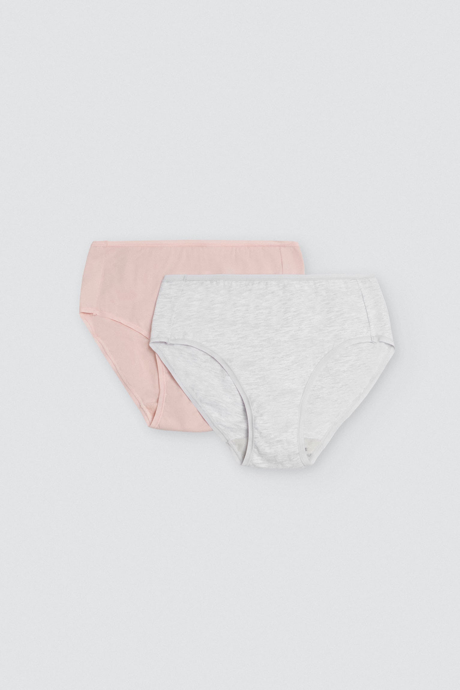 Pack of 4 basic colorful cotton high panties