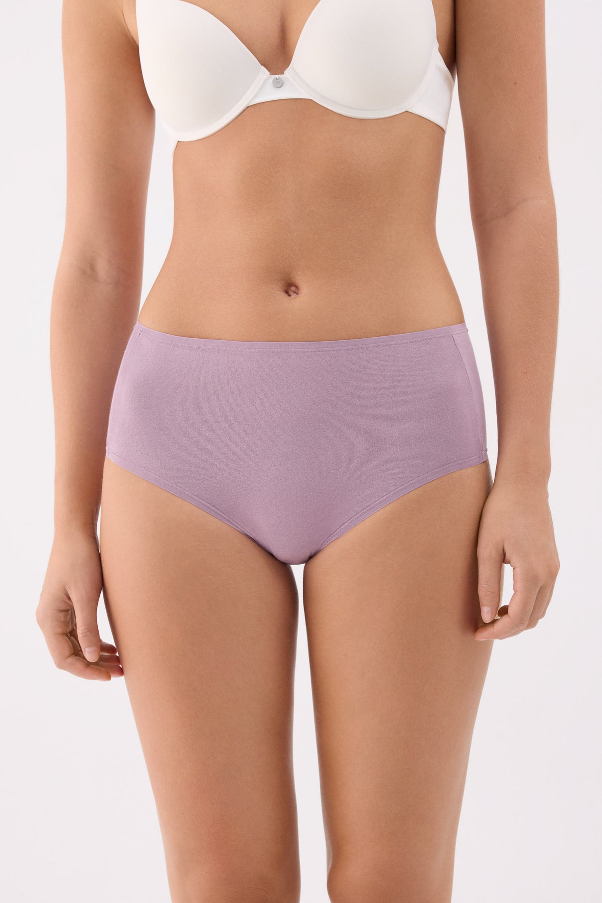 Pack de 4 bragas altas de algodón colores