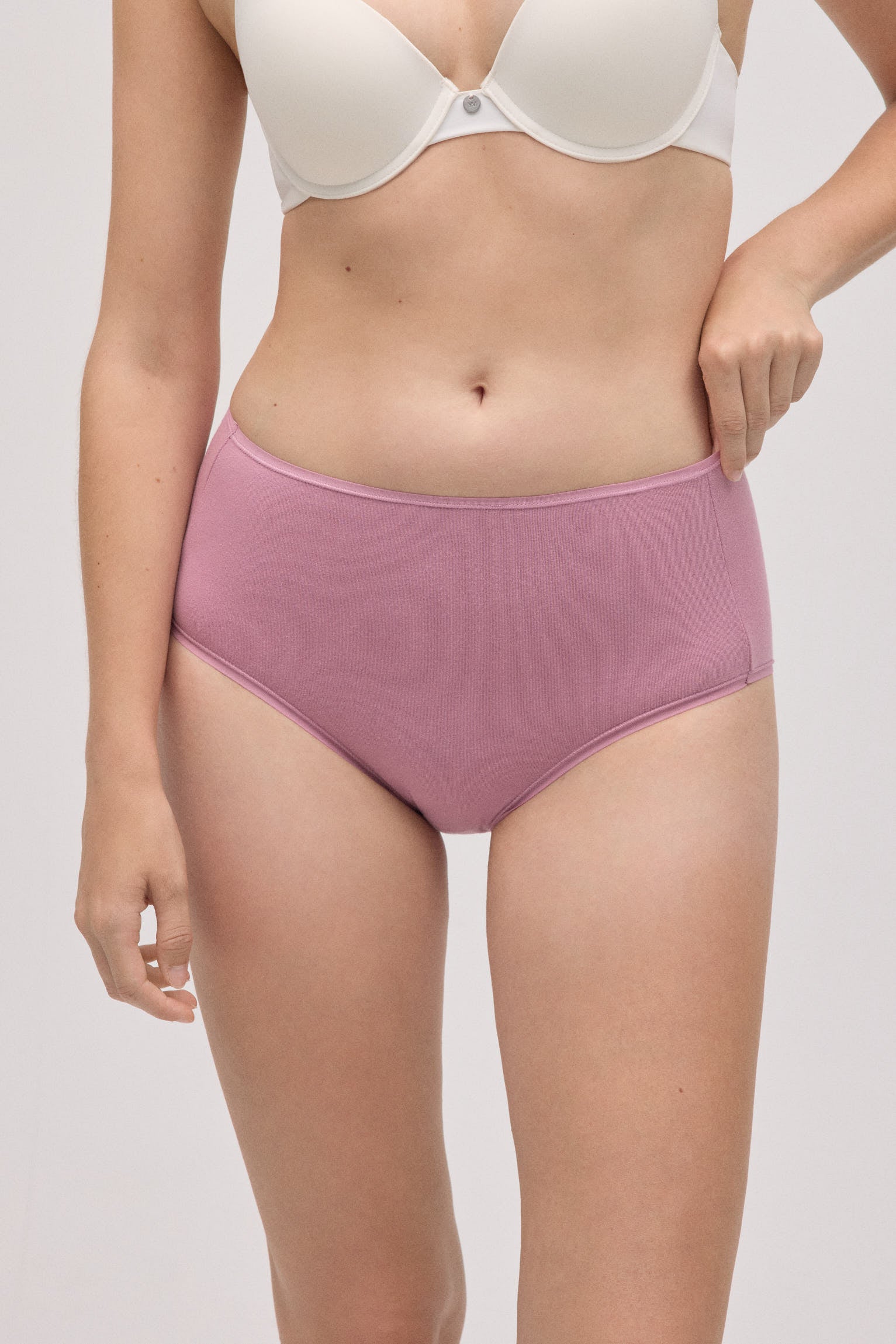 Pack of 4 basic cotton high-rise panties