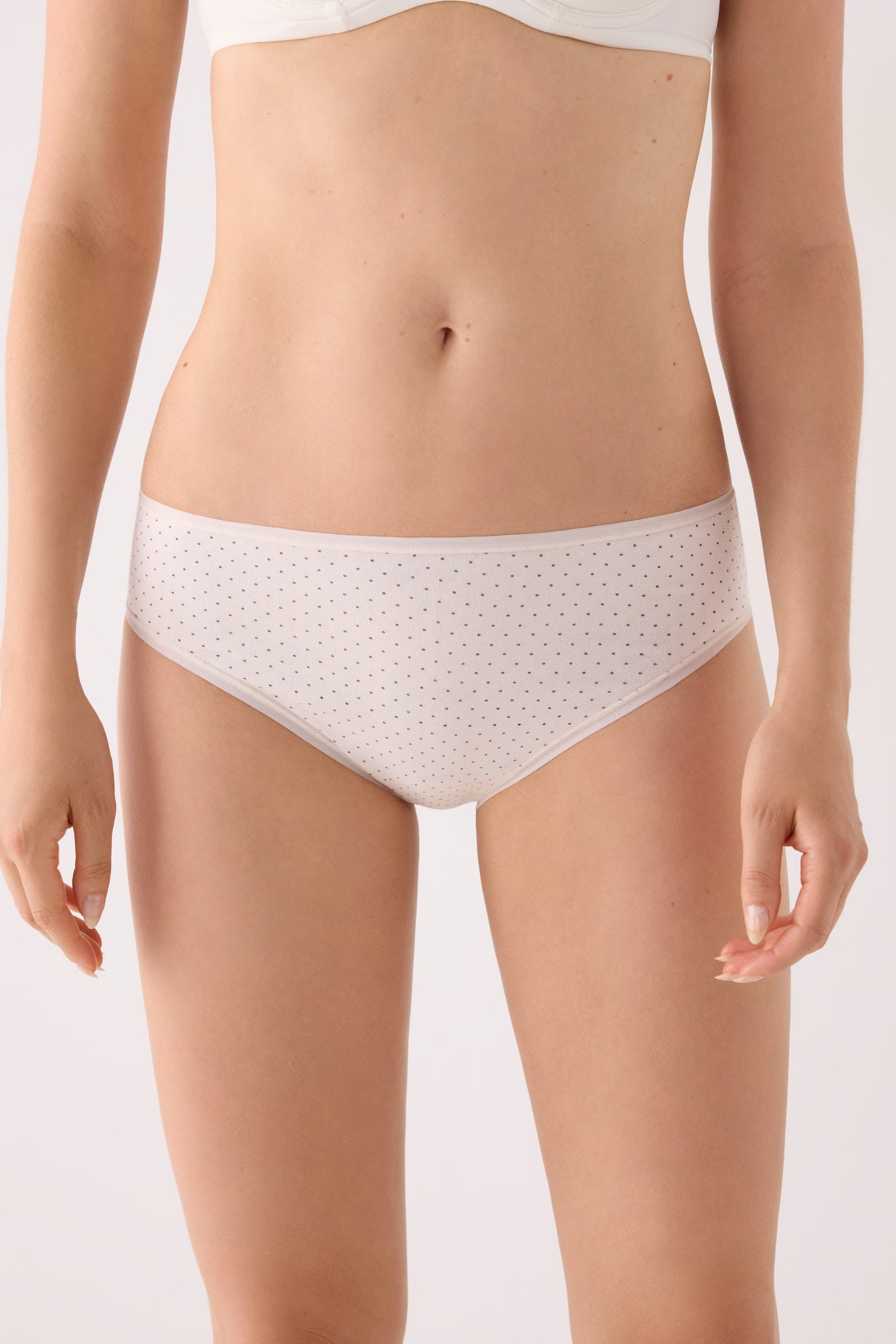 Pack de 2 bragas midi algodón estampadas negro y beige multicolor