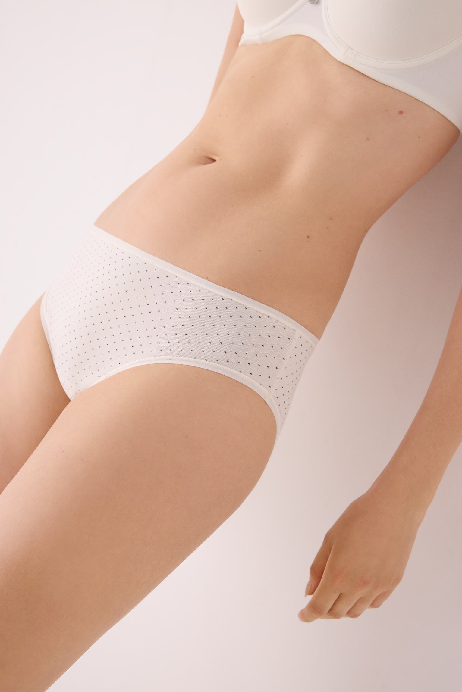 Pack de 2 bragas midi algodón estampadas negro y beige multicolor